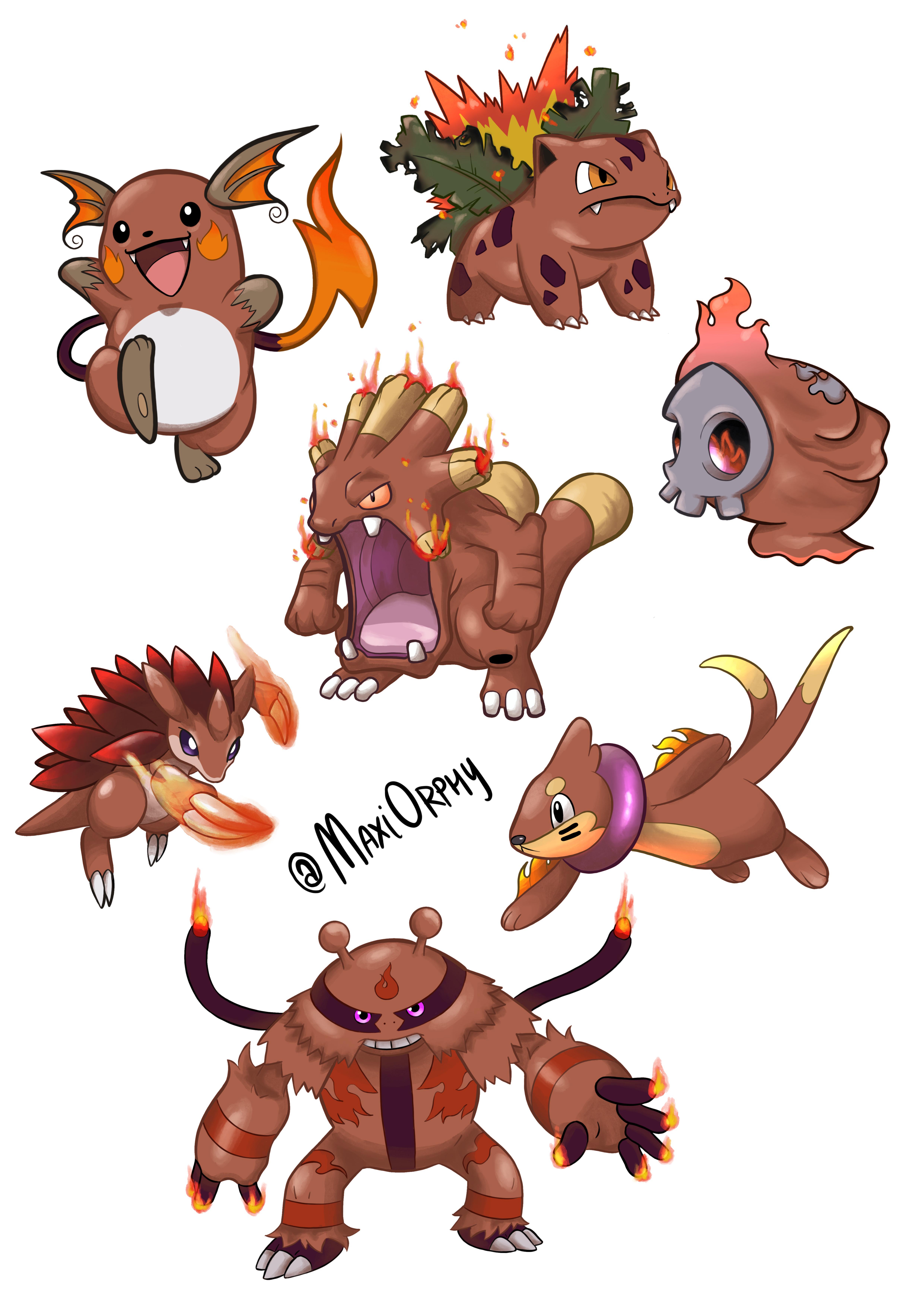 What if they were all fire type? pokemon
