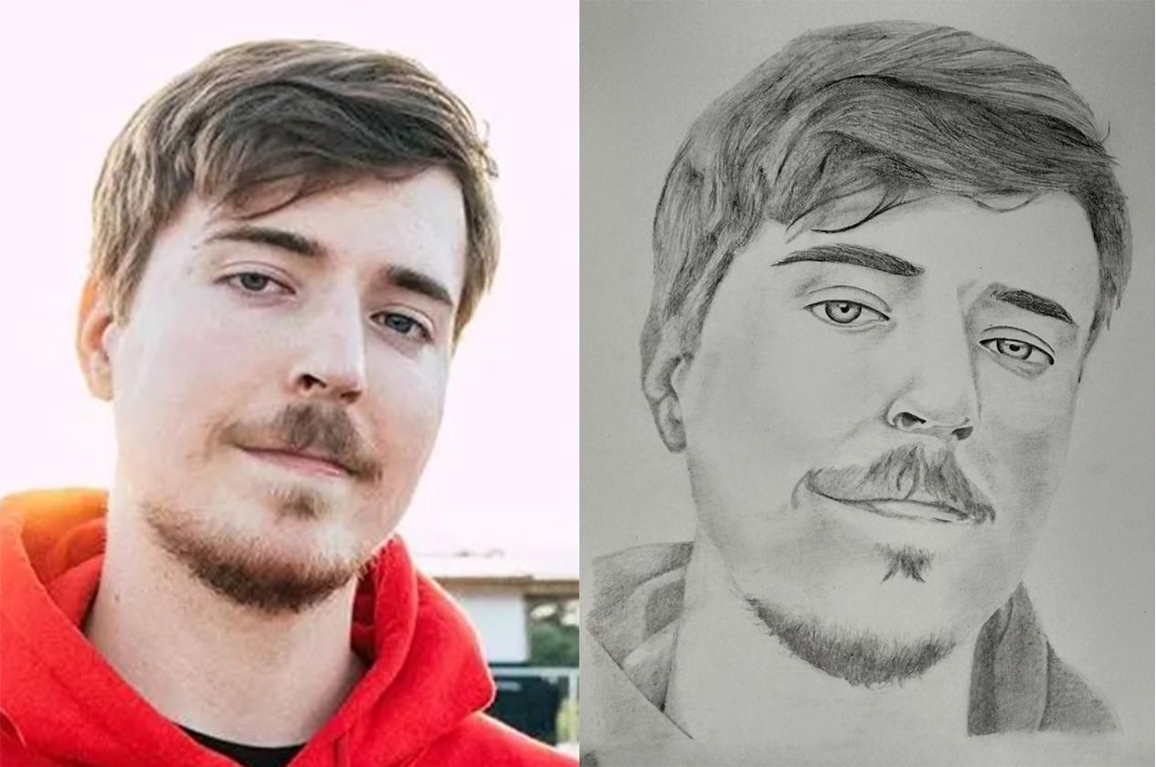 I made a drawing of MrBeast r/MrBeast
