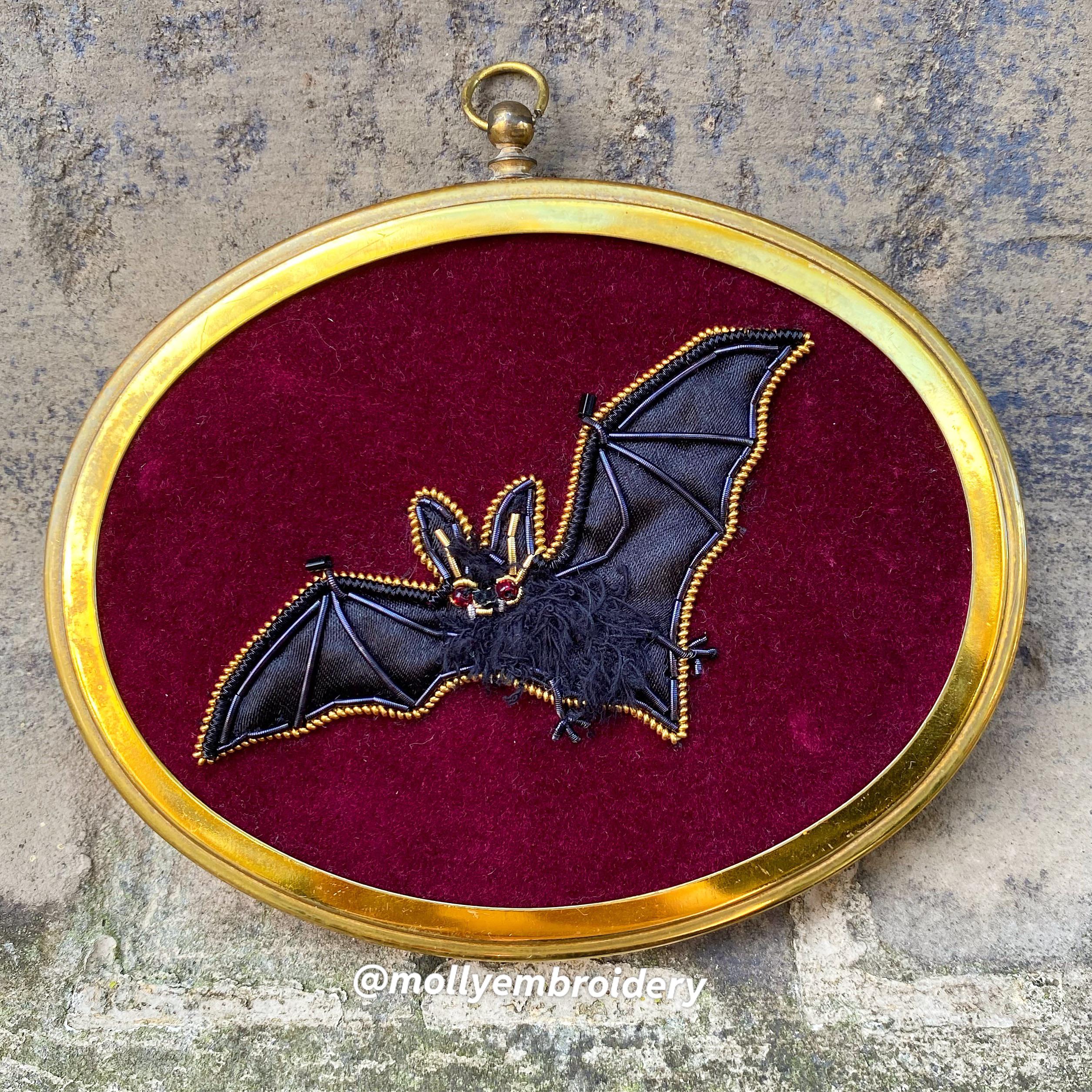 First embroidery created for this years Stitchtober2022 🦇 r/Embroidery