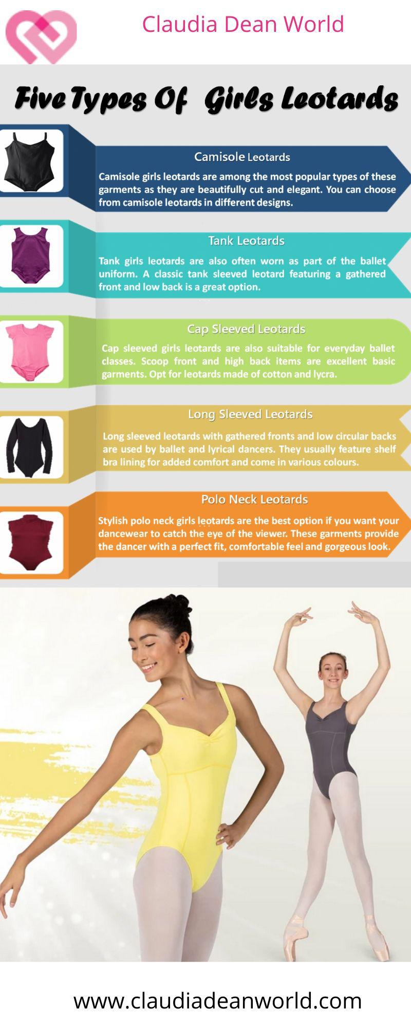 five types of dance leotards for girls u/claudiadeanworld