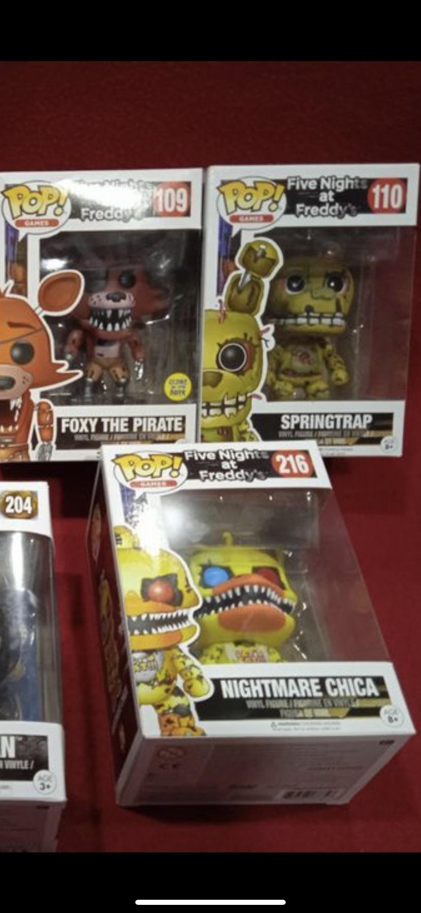 How much this 3 FNaF pops worth? ( Foxy is glow in dark btw ), Thanks