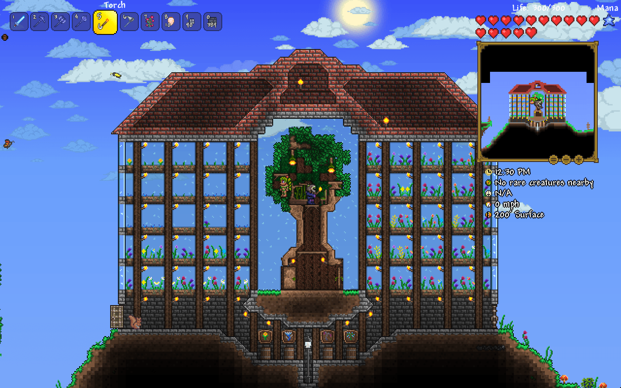 Beginner Herb Farm! My first bigish build in my first ever PC world. Any advice? r/Terraria