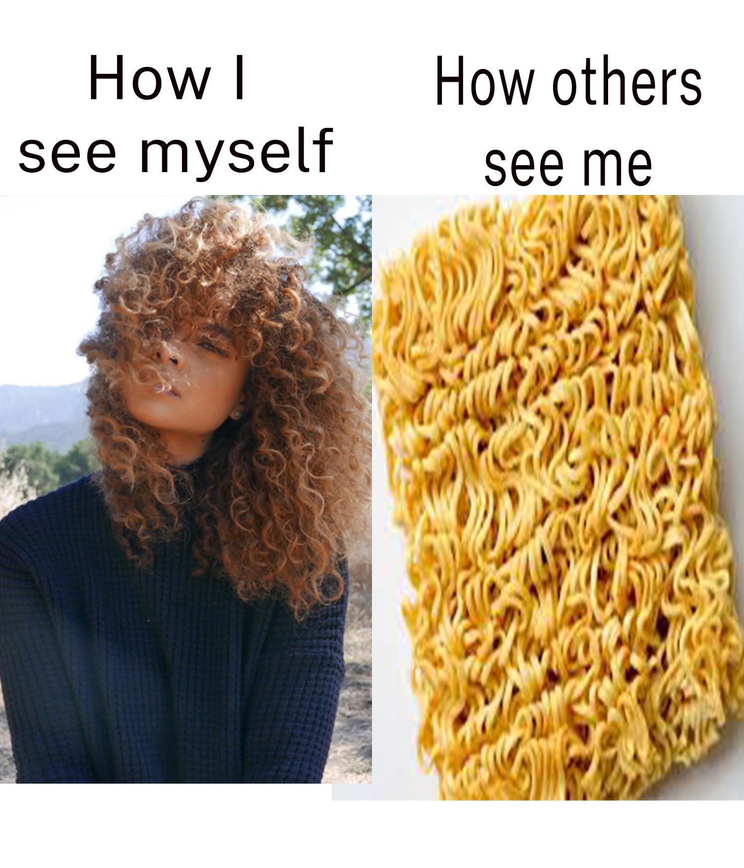 The amount of times my hair has been compared to noodles sigh r/curlyhair