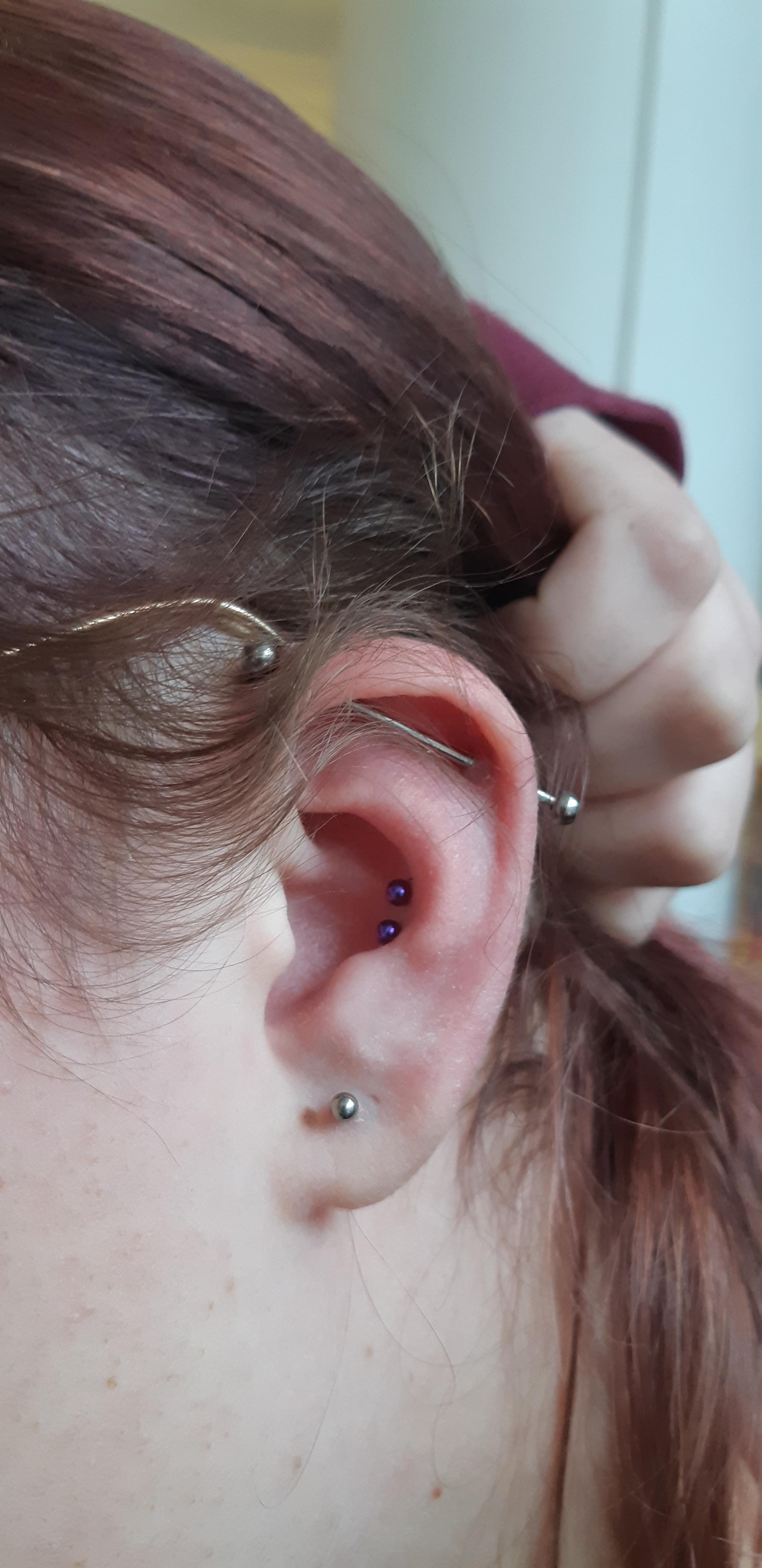 Just had my double conch done Titanic Tattoo & Piercing, Southampton