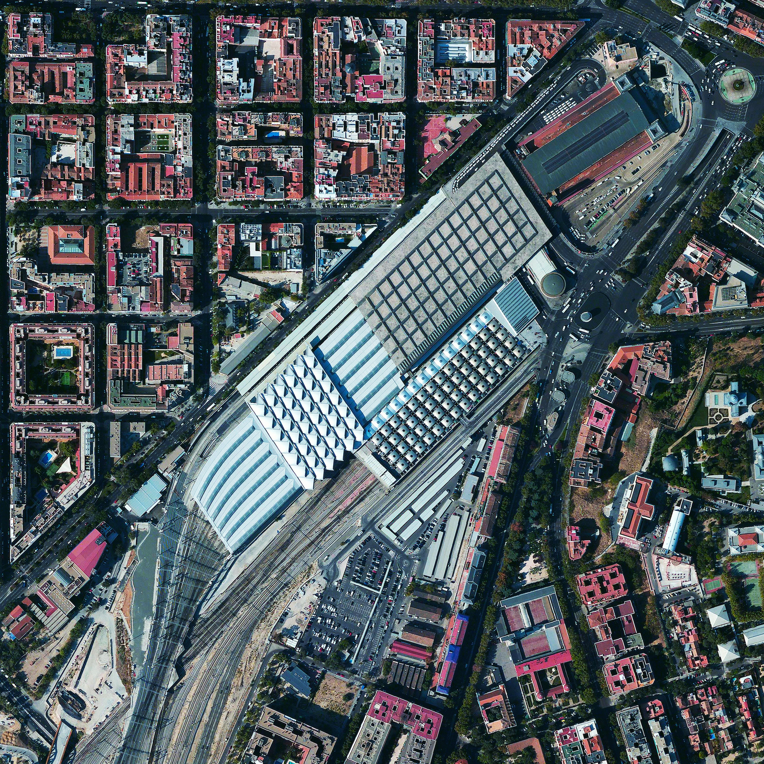 The Atocha Railway Station is the largest train station in Madrid
