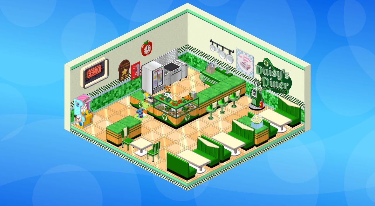 Almost done Daisy’s Diner (still missing Link’d Arcade Unity, Daisy Diner Washing Machine, and