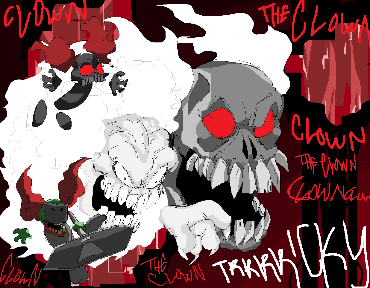 The Many Forms of Tricky the Clown