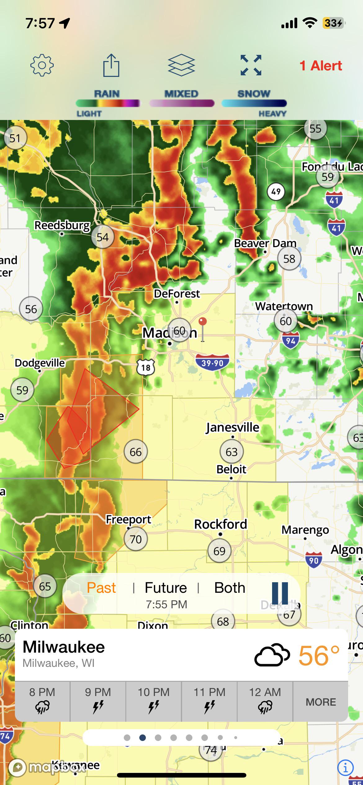 Tornado warning near Madison r/madisonwi