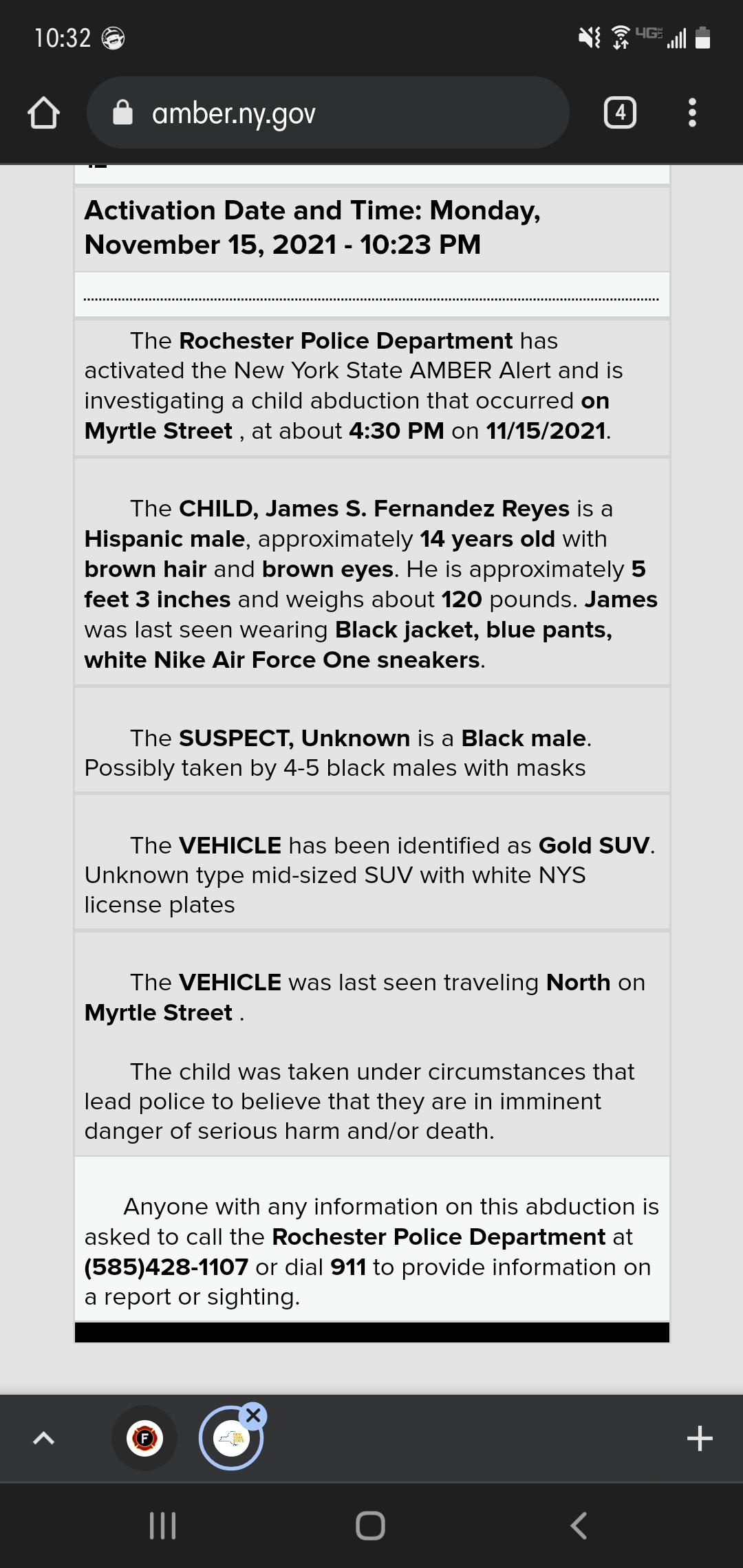 Amber Alert Rochester