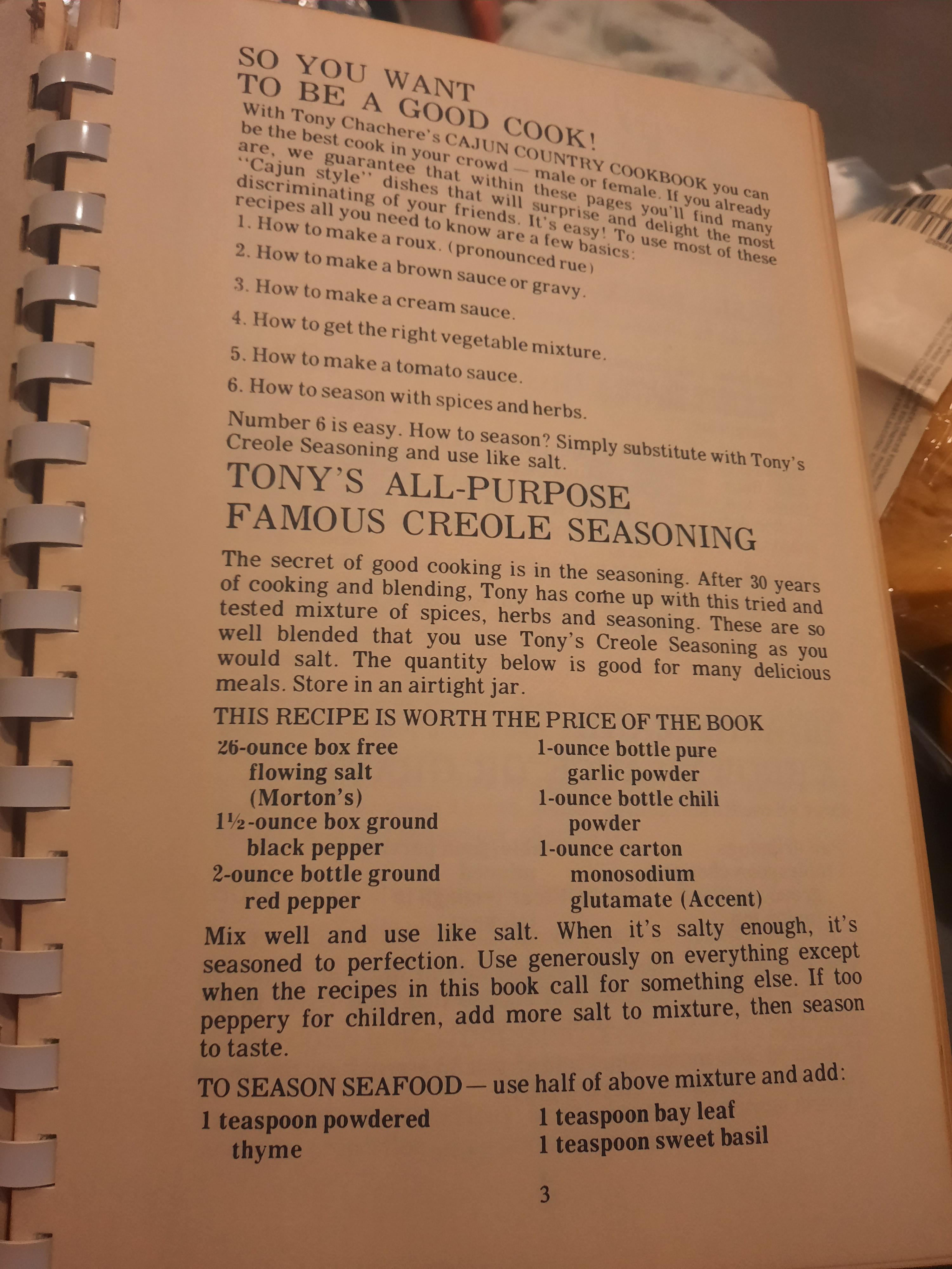 Tony Chachere’s Creole Seasoning r/TopSecretRecipes