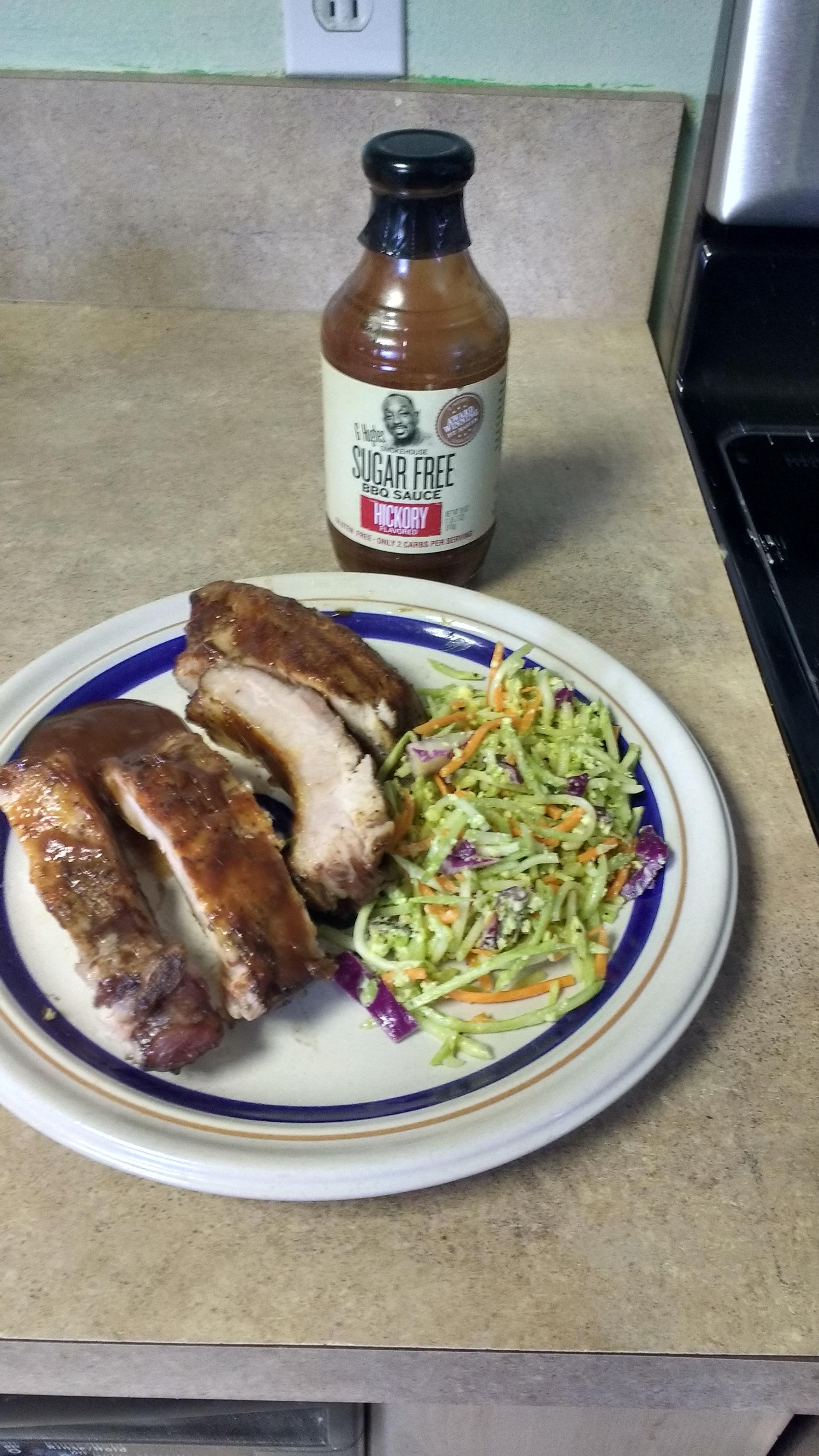 Keto BBQ! This sauce is the bomb! It's slightly sweet and tangy