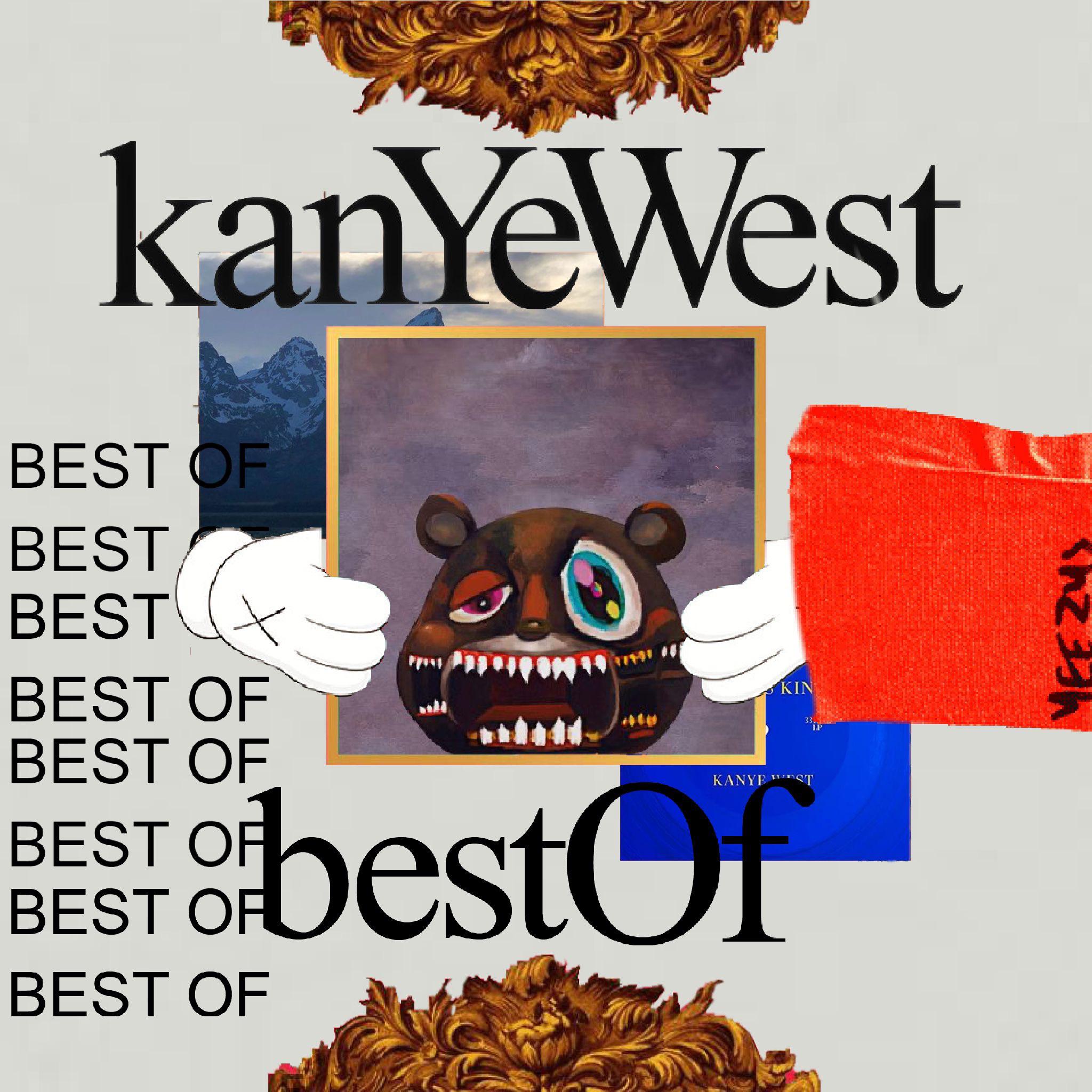 Recently made a custom cover for my Kanye ‘best of’ playlist on Spotify