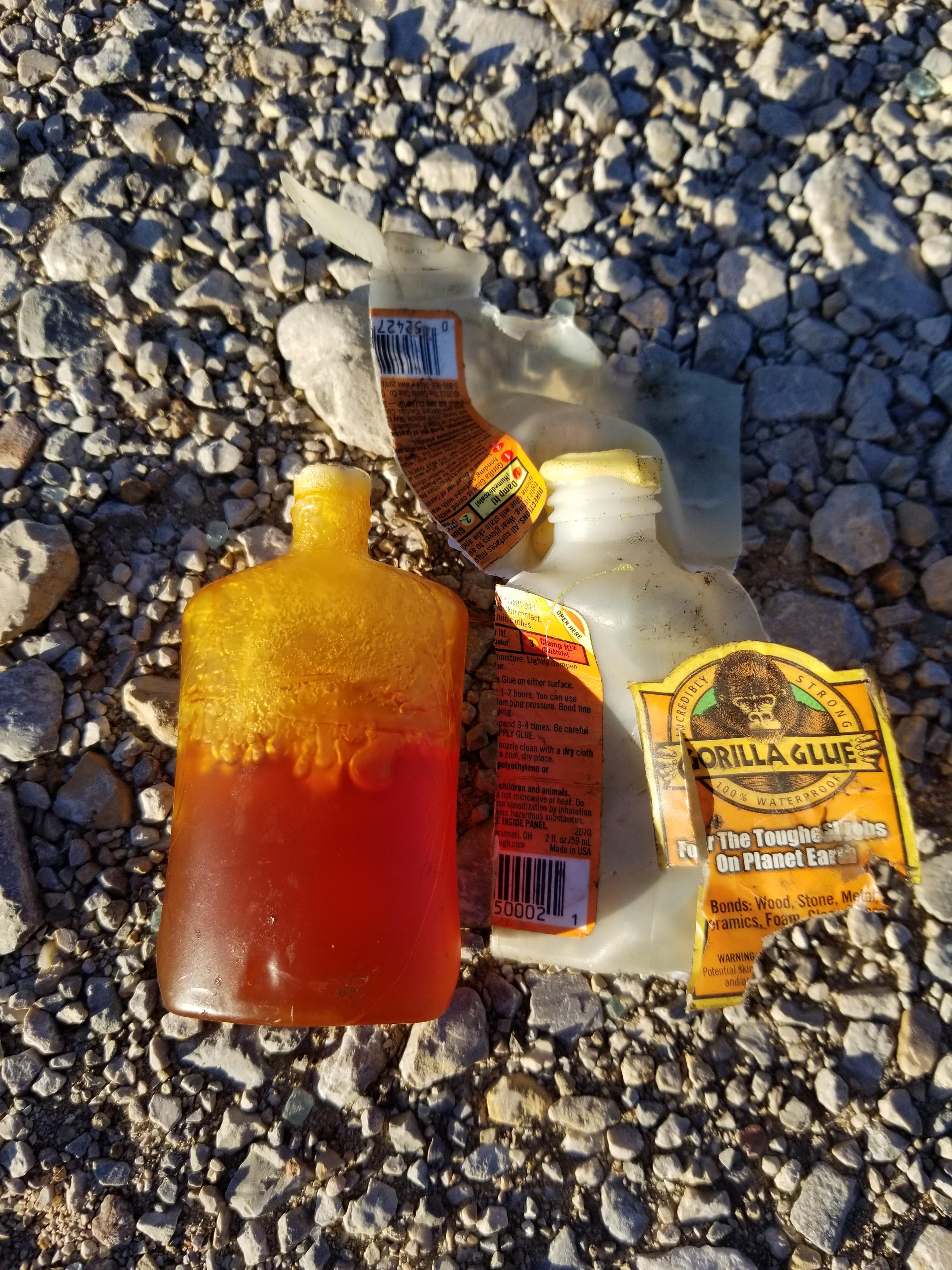 Dried Gorilla Glue removed from its container. oddlysatisfying