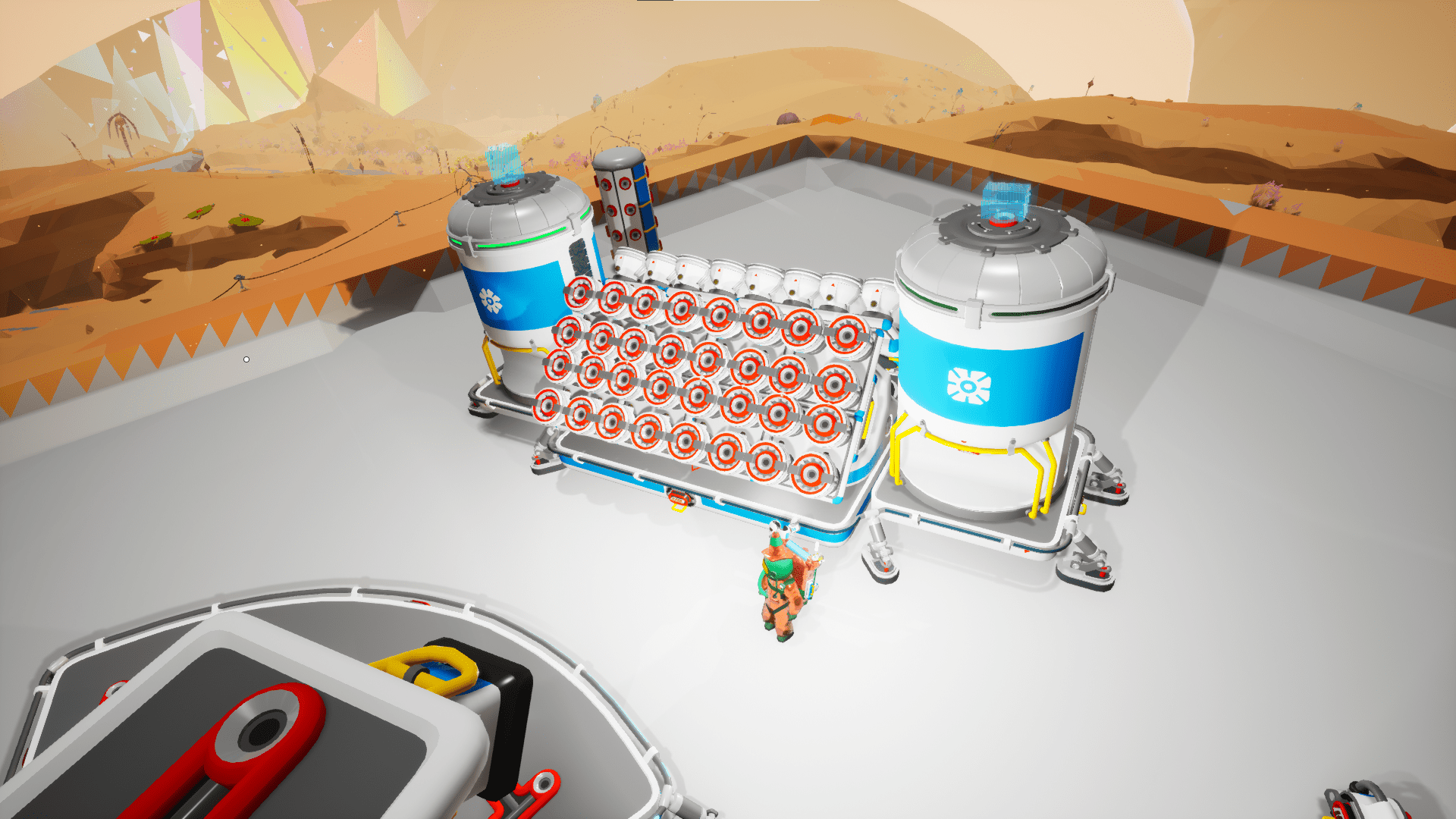 Tungsten carbide smelting setup for current event r/Astroneer