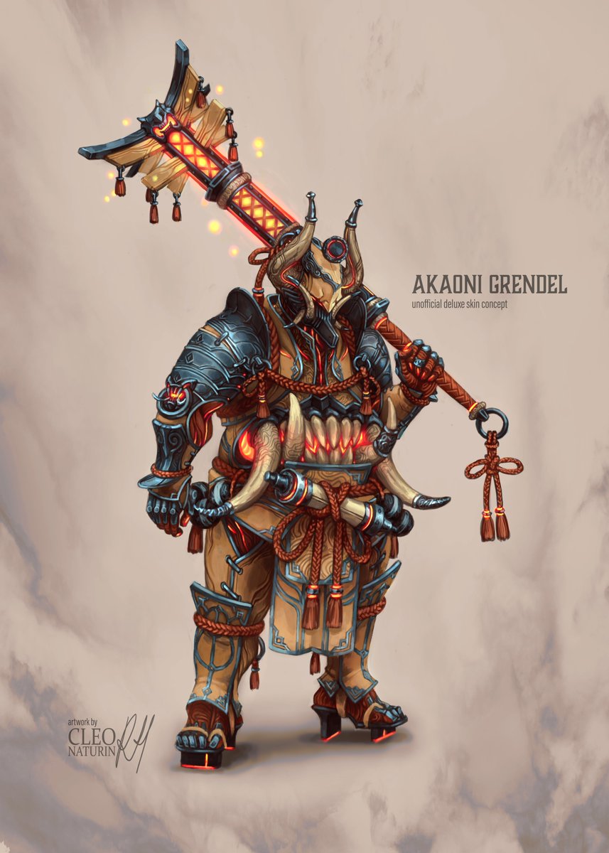 Fan made concept art for a Grendel deluxe skin (art by Cleo Naturin