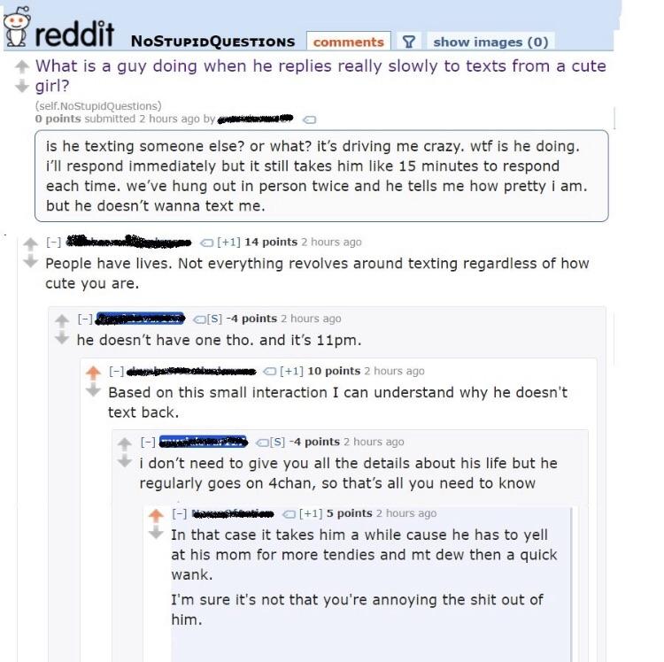 Why isn’t he texting me?? Nicegirls