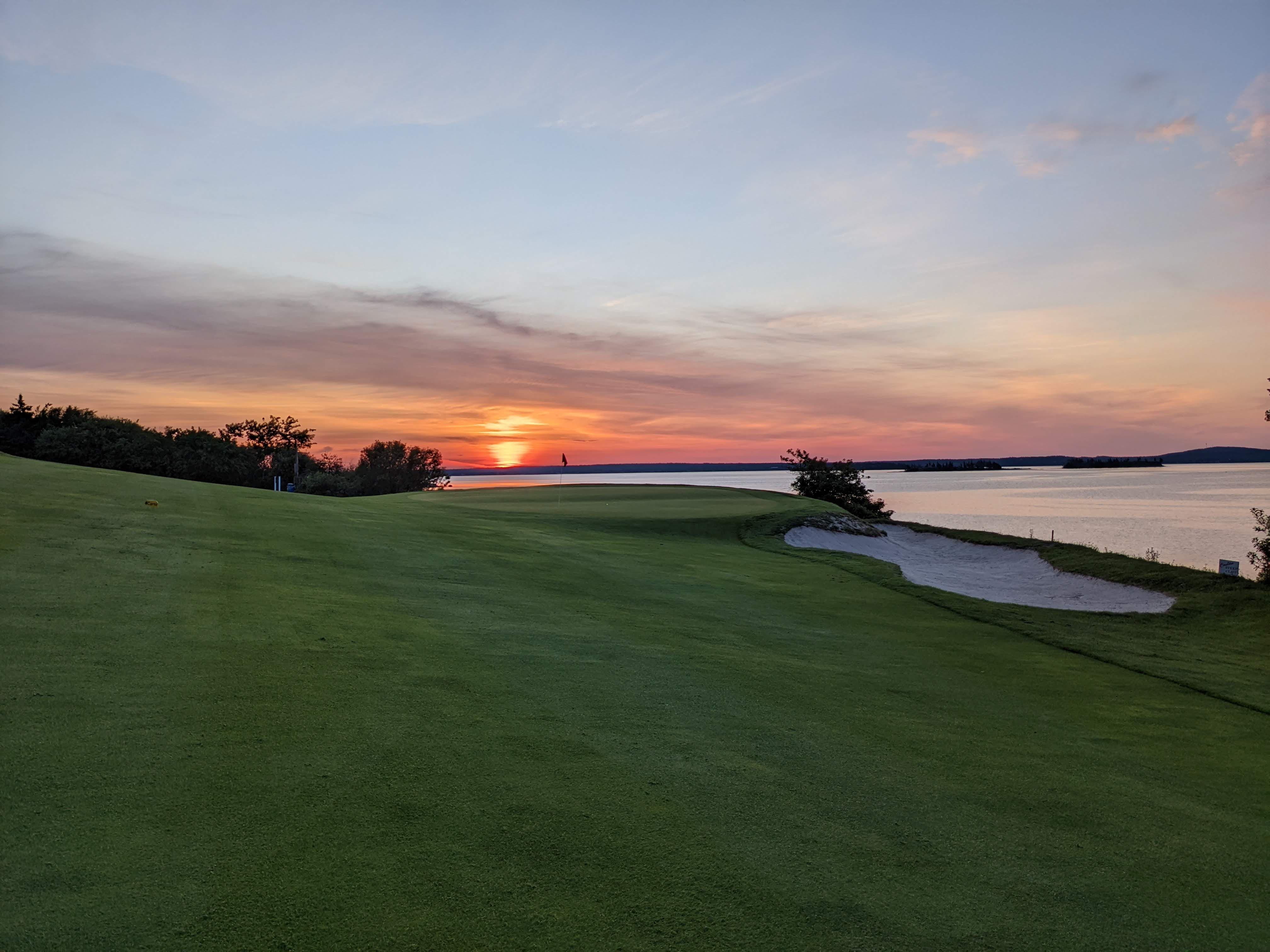 View at hole 2, Chester Golf Club, Chester, Nova Scotia r/golf