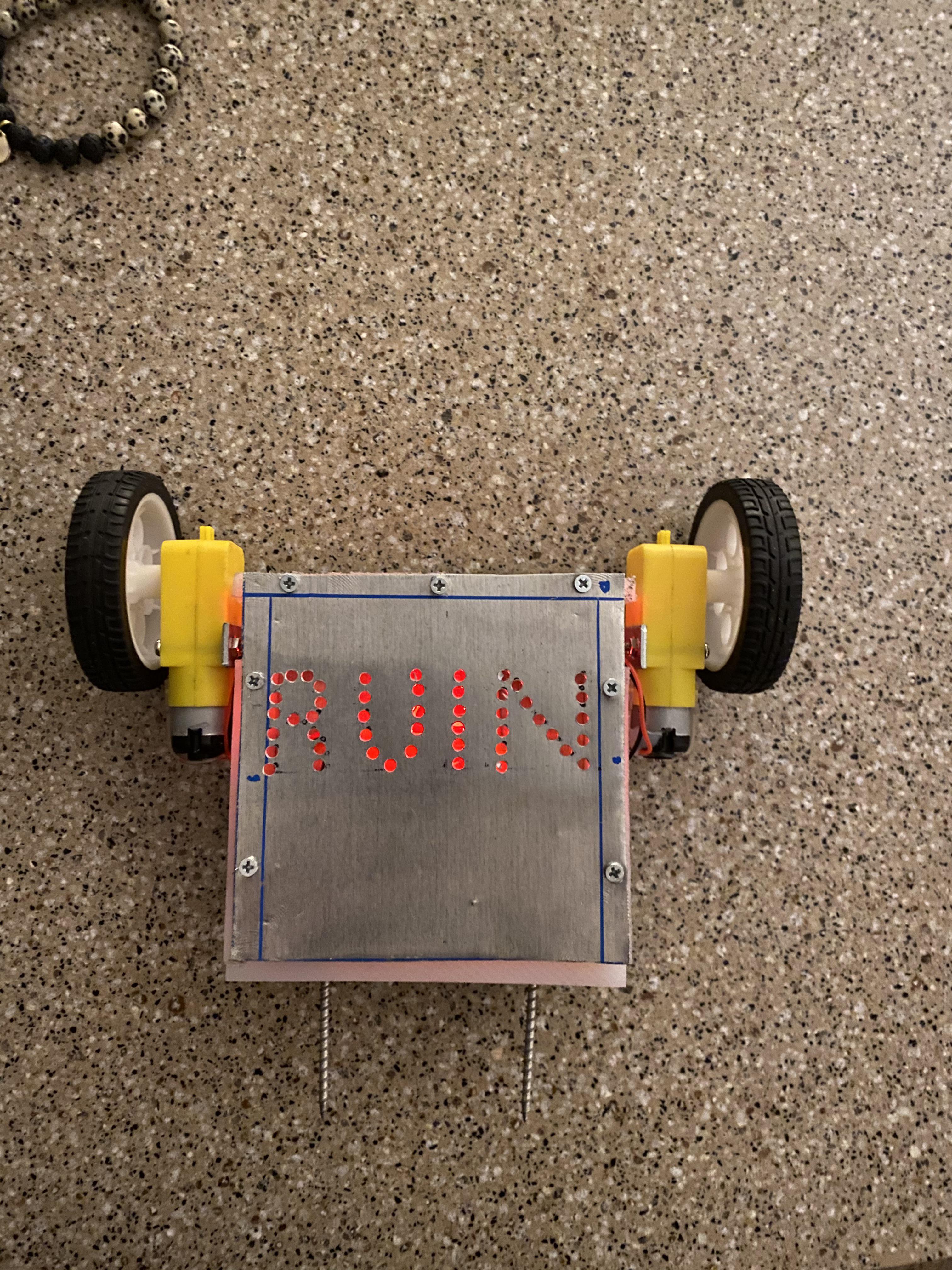 First antweight build (1 pound) still a massive work in progress, but