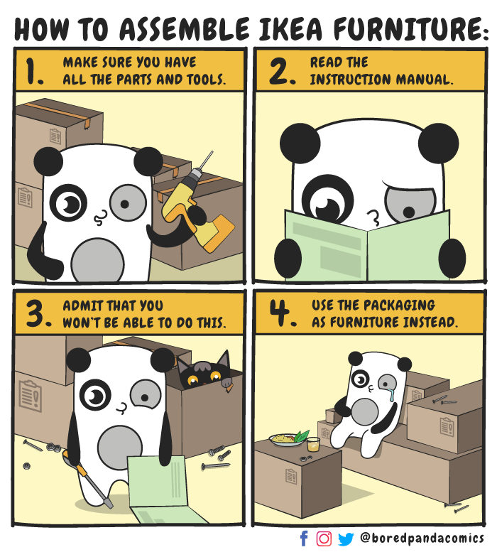 How to assemble IKEA furniture