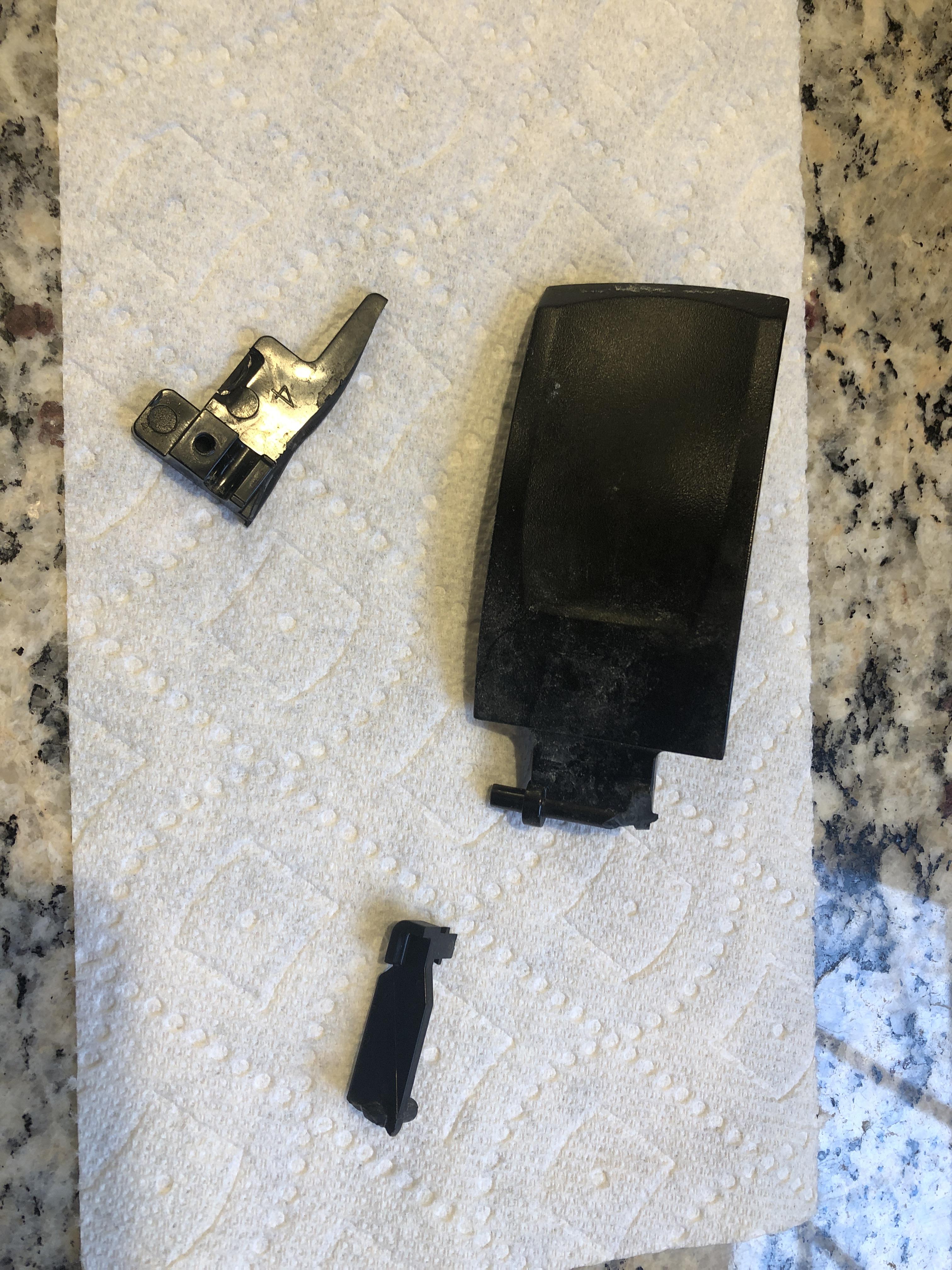 Wife was cleaning the fridge this morning, broke the water dispenser