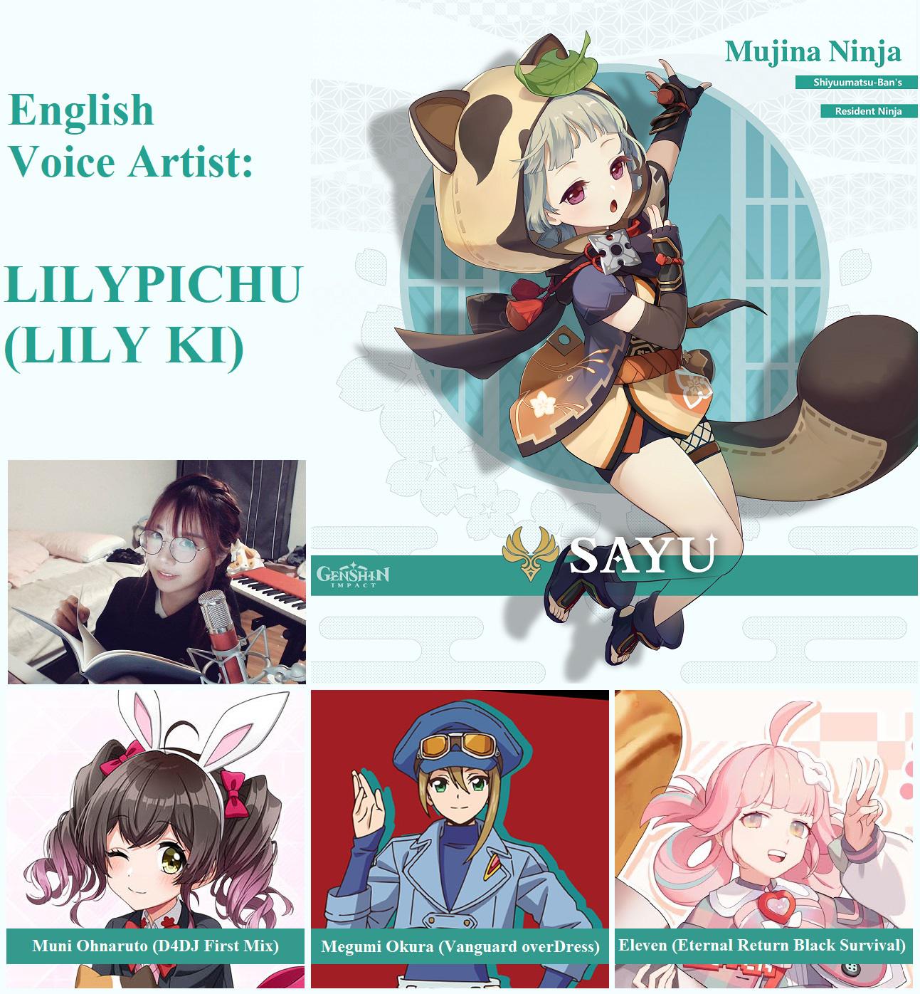 Congratulations, Lilypichu, on your new voice role in Genshin Impact as