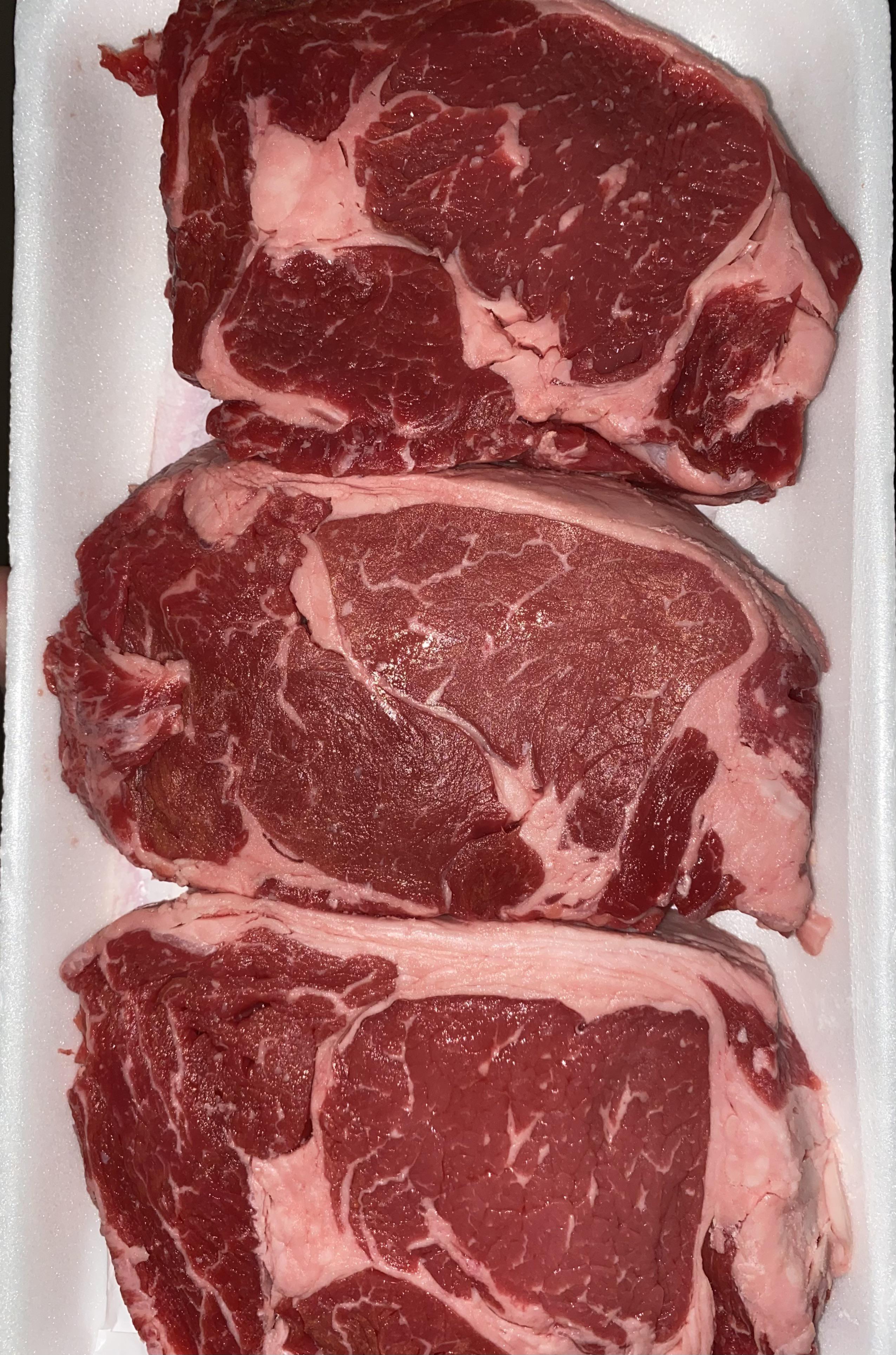 7/lb choice ribeyes from Kroger r/steak