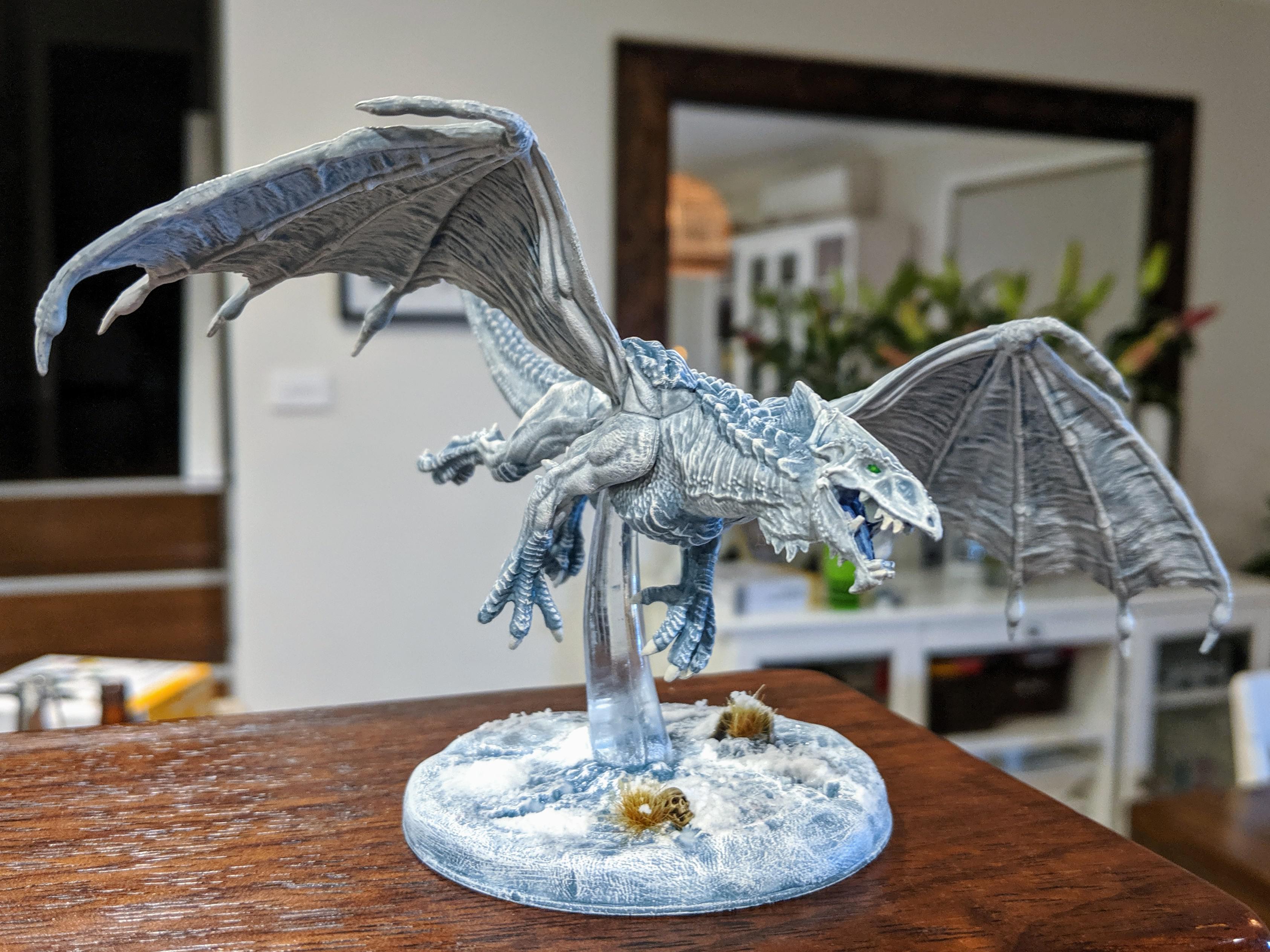 My first largish dragon the young white. Tried some new things on the