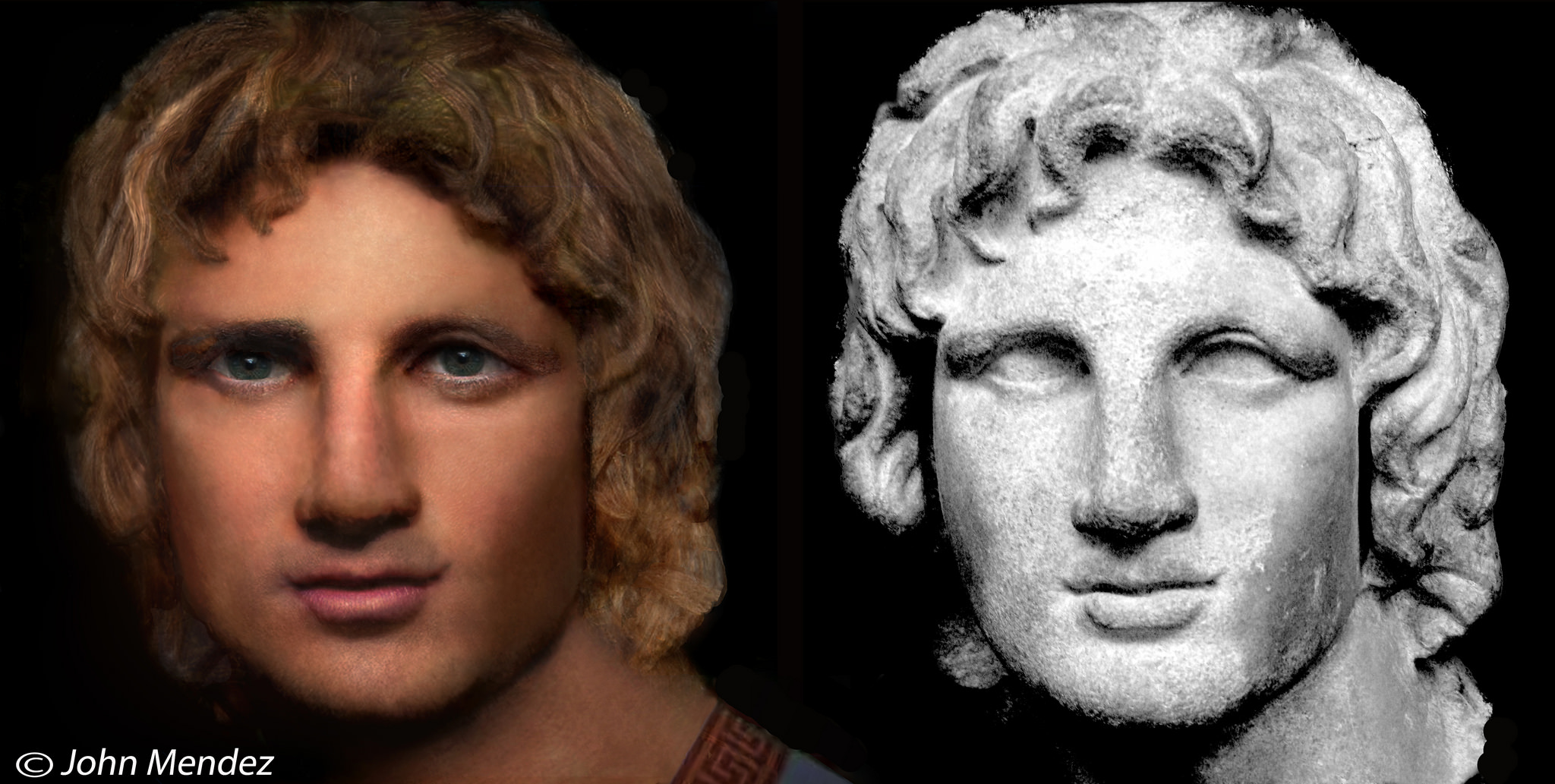 Reconstruction of Alexander the Great. Originally found here http