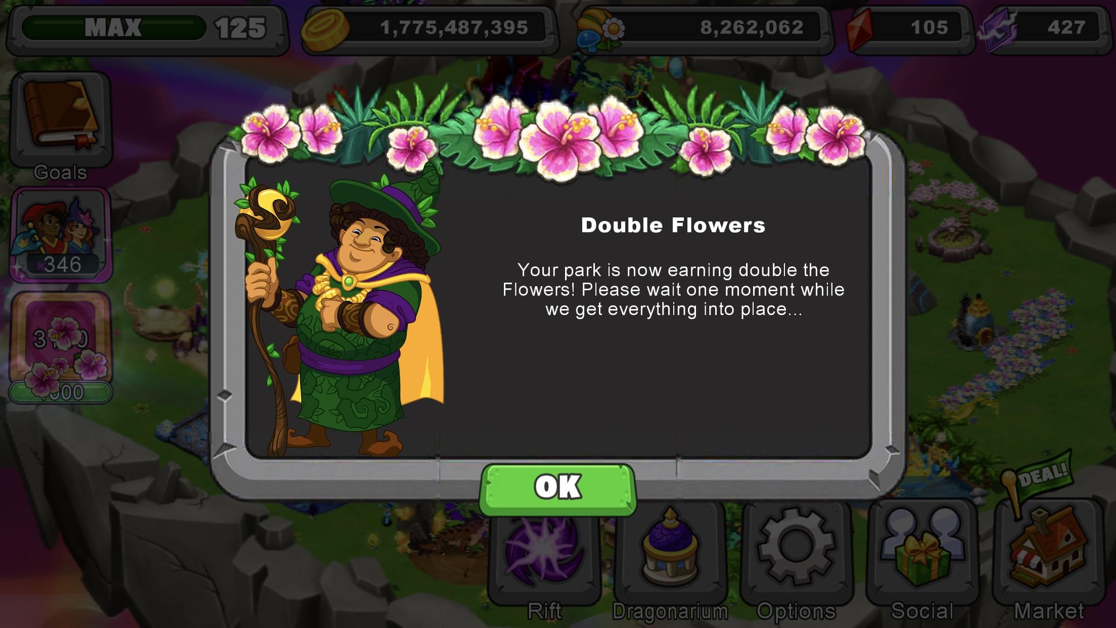 When double flowers starts late so you have to get a thousand more r