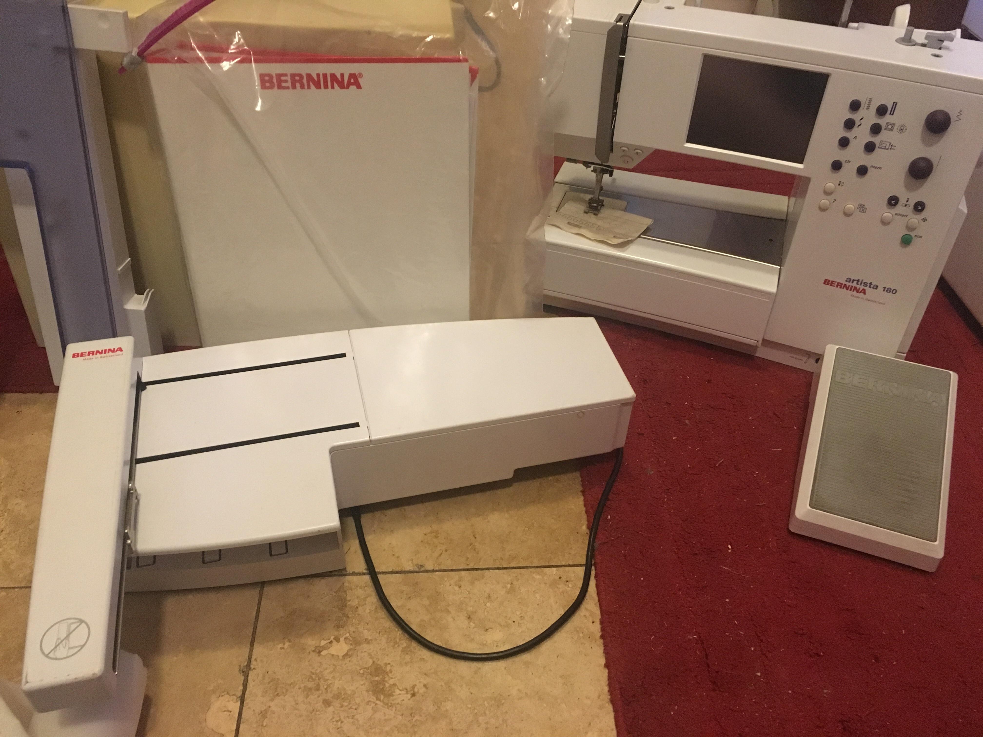 I found this Bernina Artista 180 with the embroidery hookup for 200 at