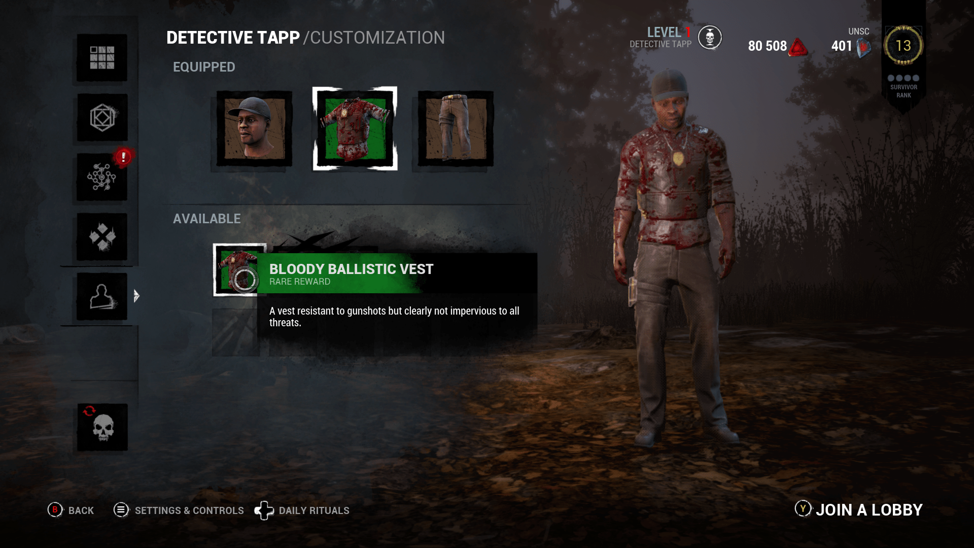 First prestige Detective Tapp deadbydaylight
