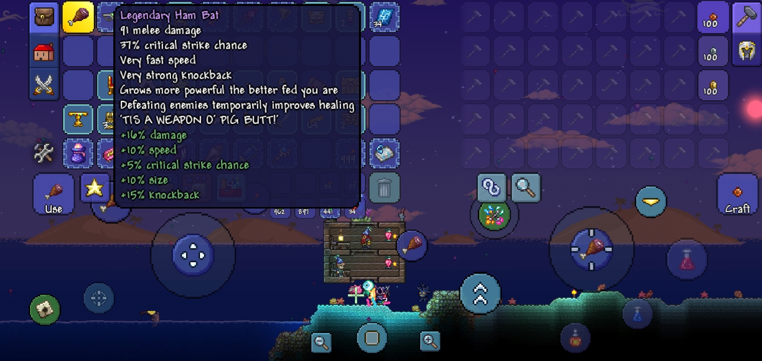 This Ham Bat was somewhat better if there's a flask with lifesteal/life