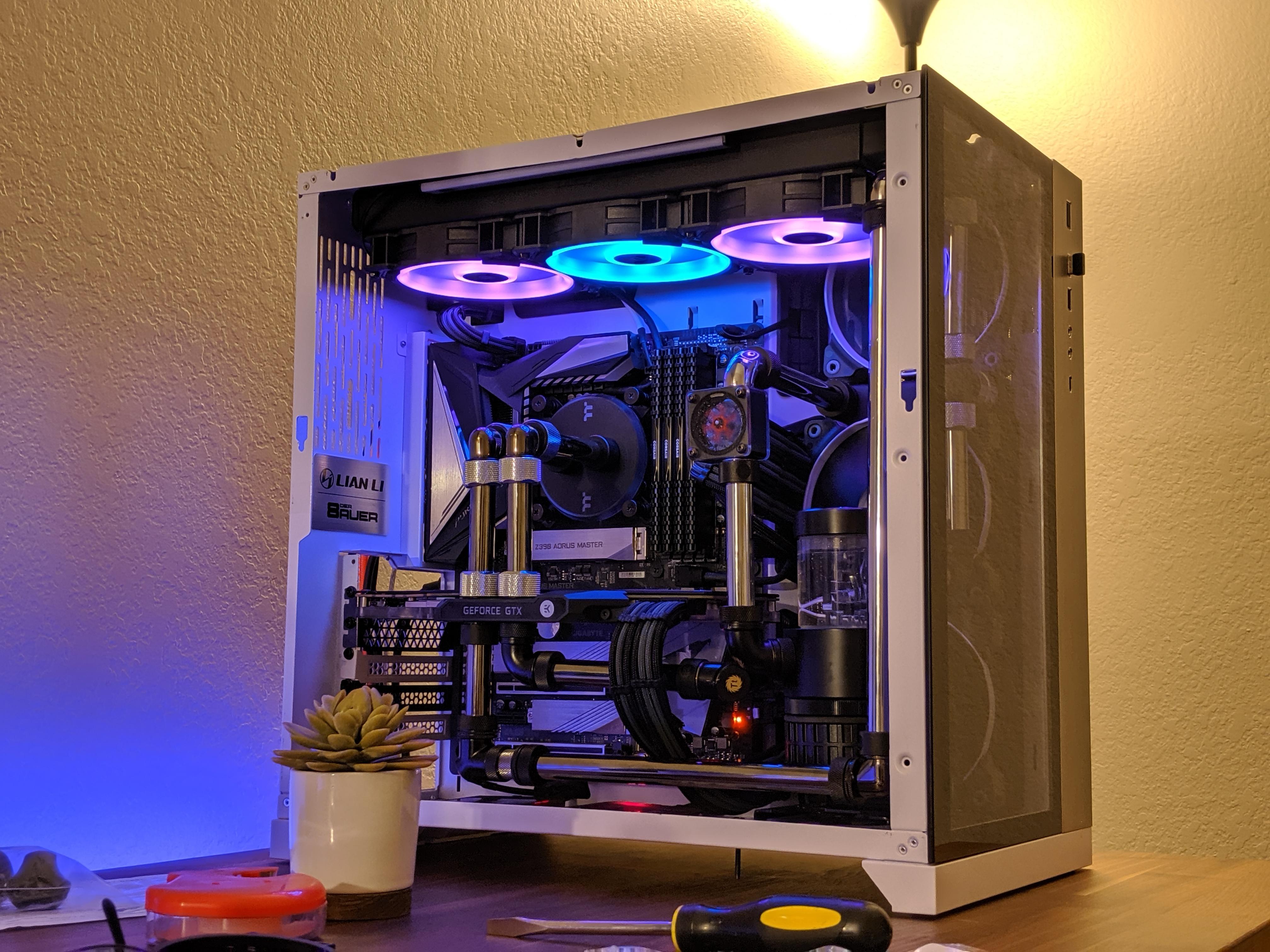 First custom water cooled build. "It ain't much, but it's mine