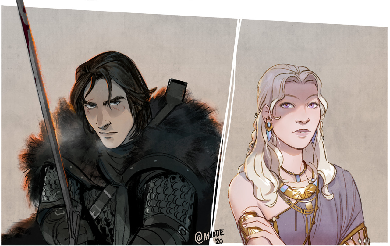 Daenerys Targaryen And Jon Snow Art