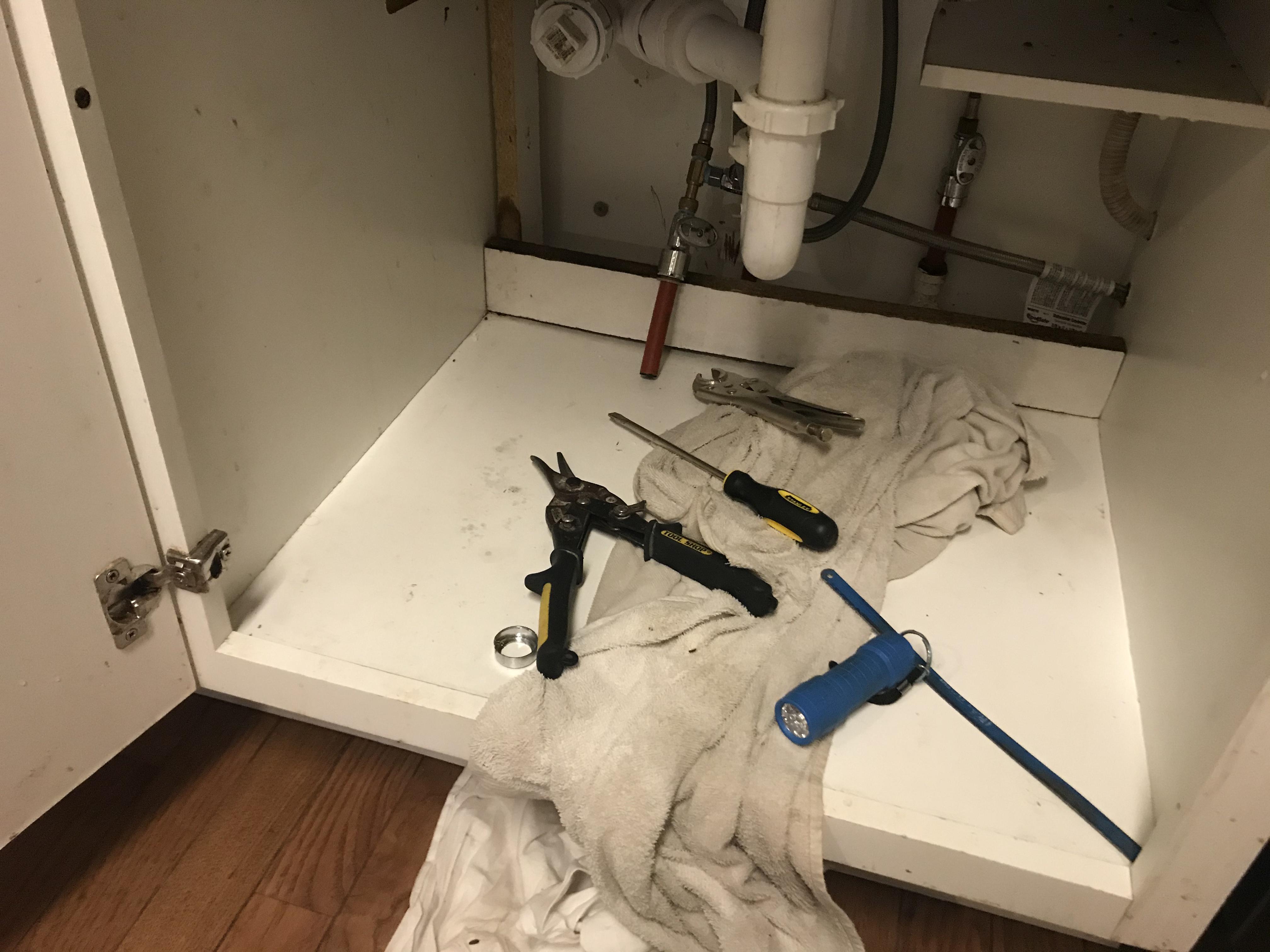 It’s 2 am. The shut off valve under our kitchen sink broke. We didn’t