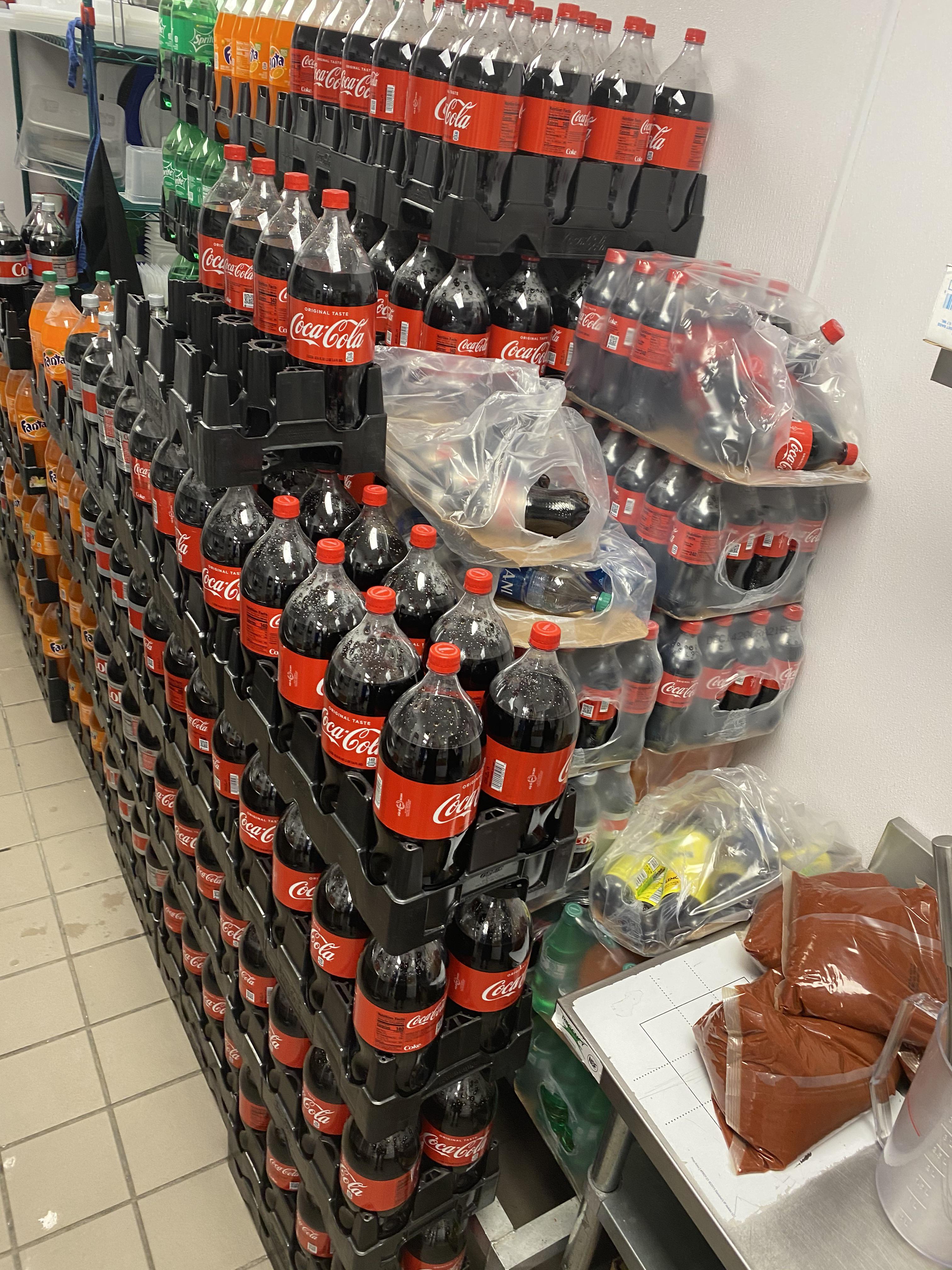 So coke made the weekly delivery twice...FML r/Dominos