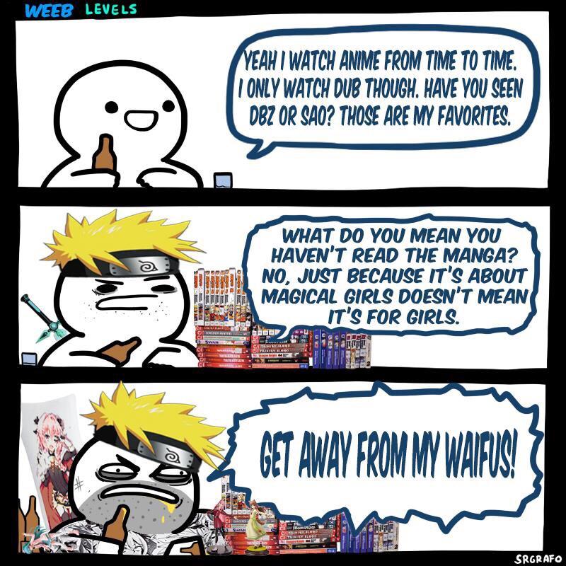 Weeb levels r/Animemes