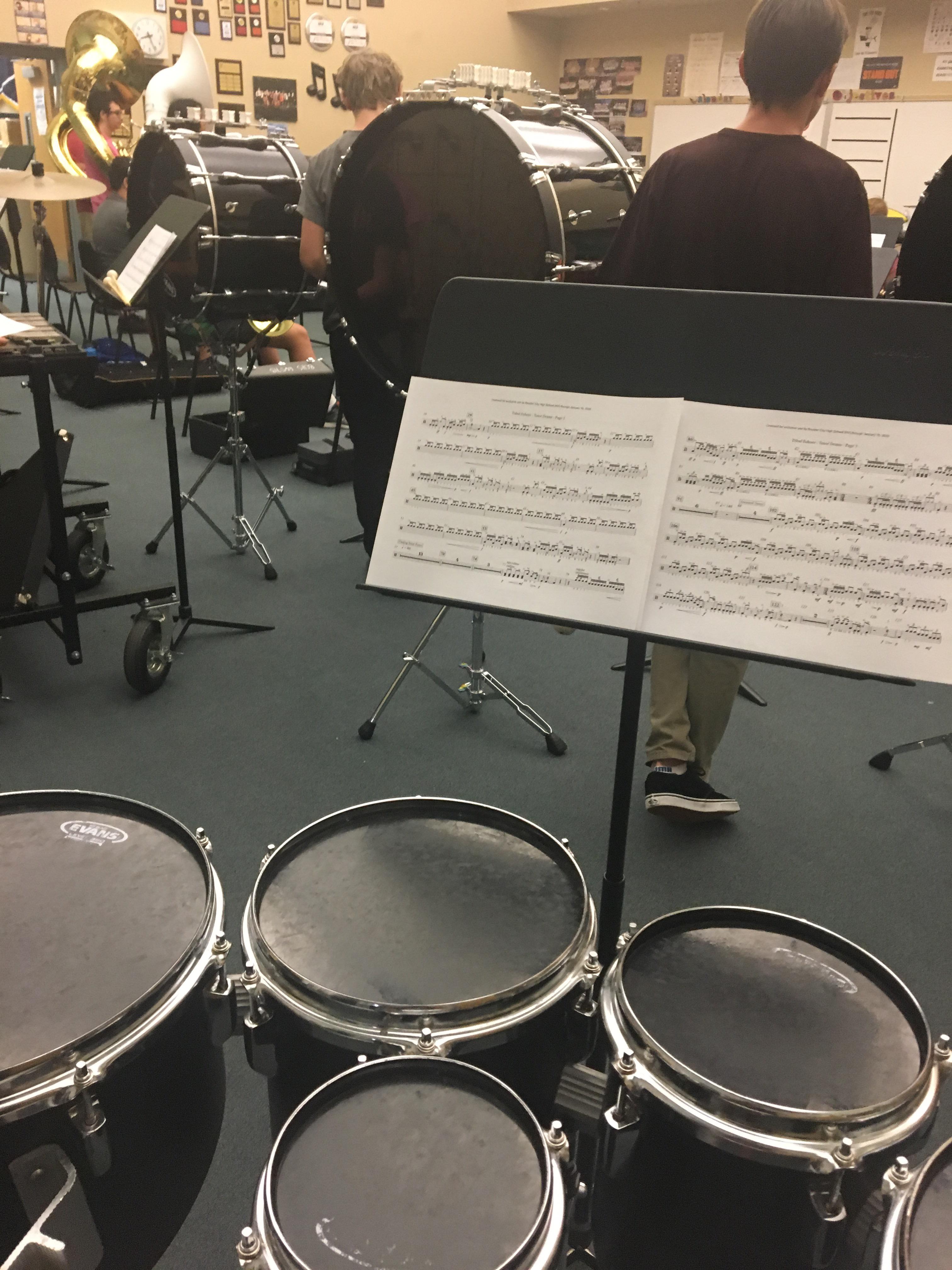 Marching percussion doesn’t get enough love (beginning of marching