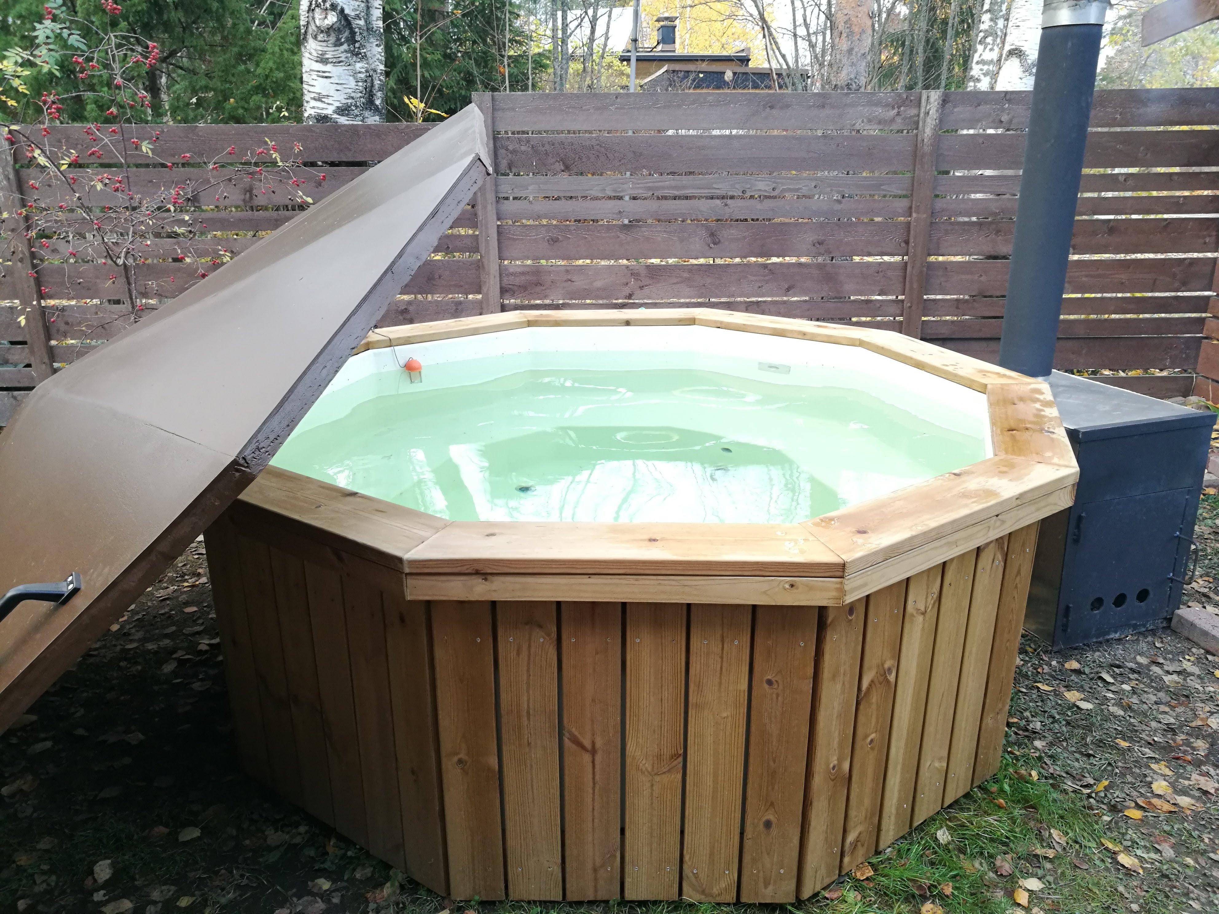 Autumn is awful, so I built a woodfired hot tub! r/somethingimade