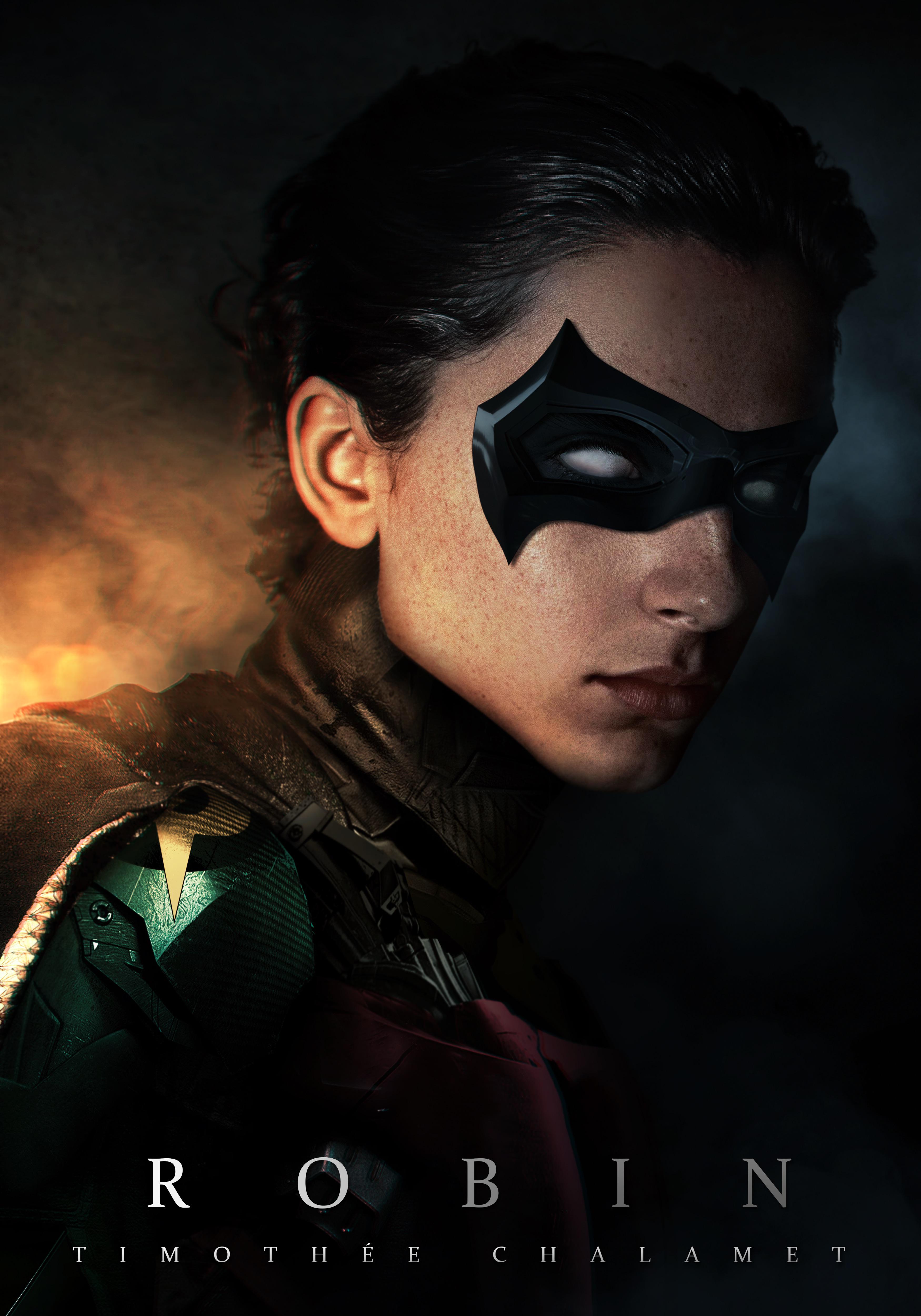 FANART Timothee Chalamet as Dick Grayson, aka, Robin! I think he’d be