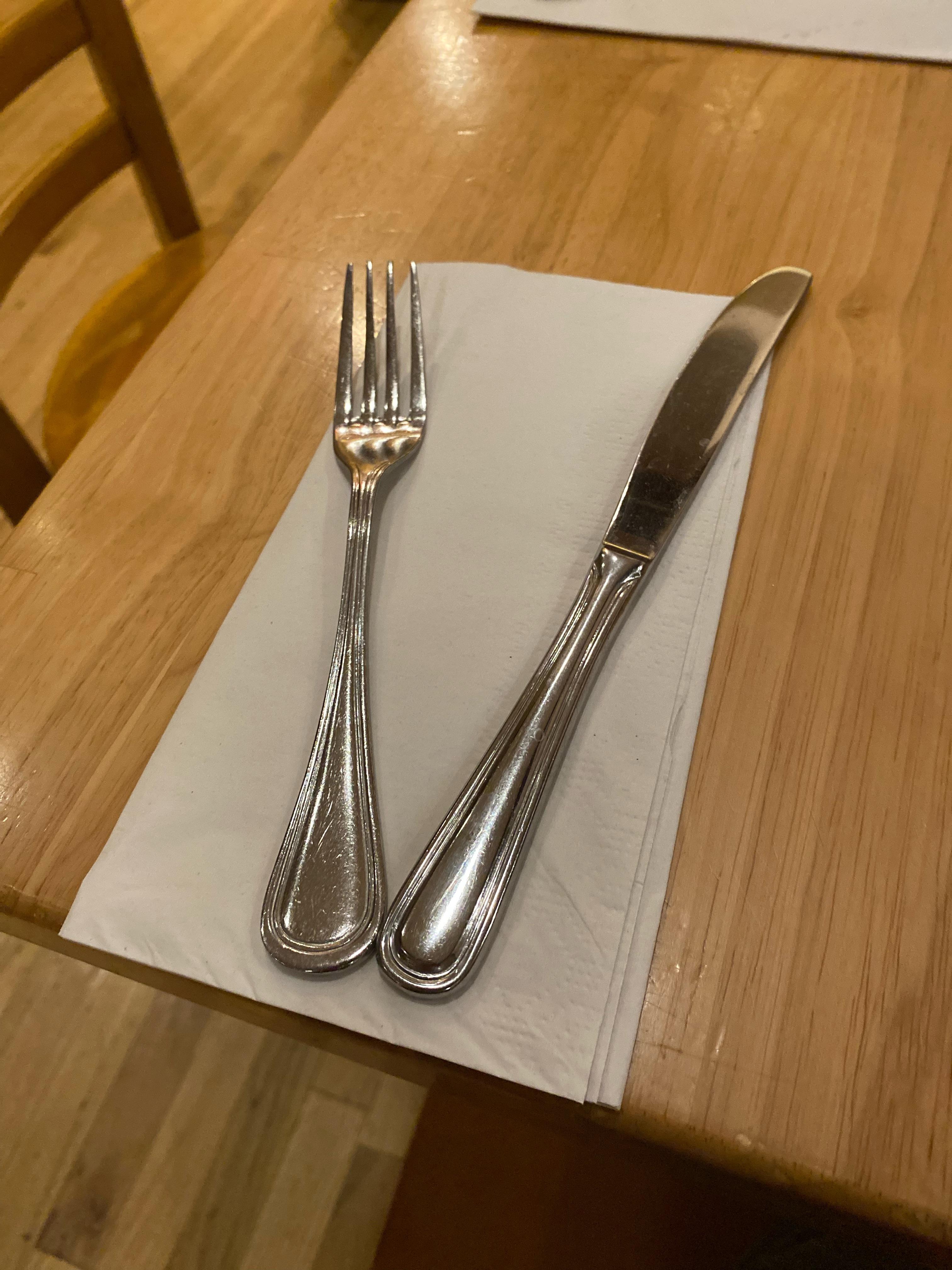 My restaurant silverware is interestingasfuck