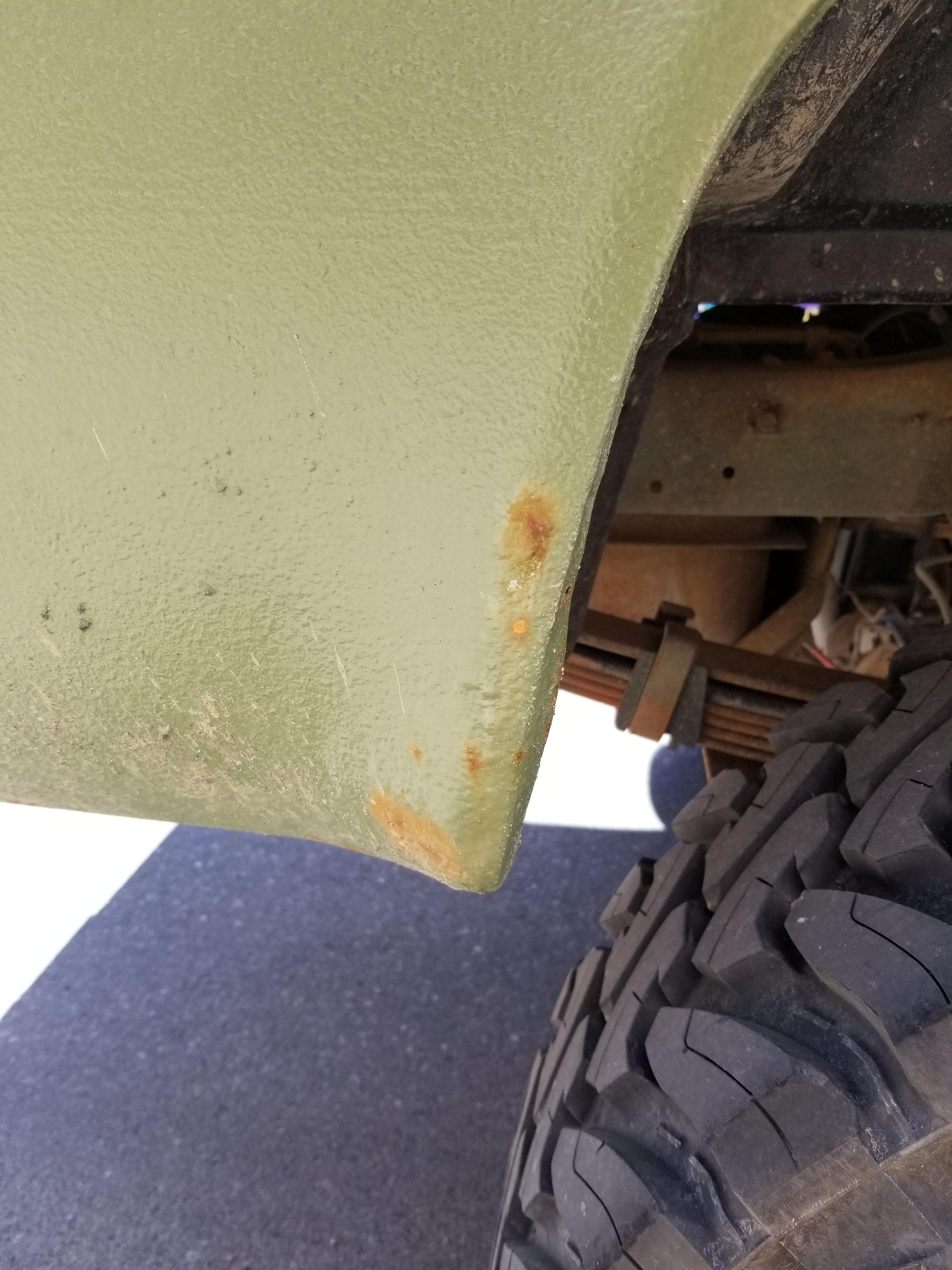 Rust advice. When I bought my truck it was painted (bedliner). Now I