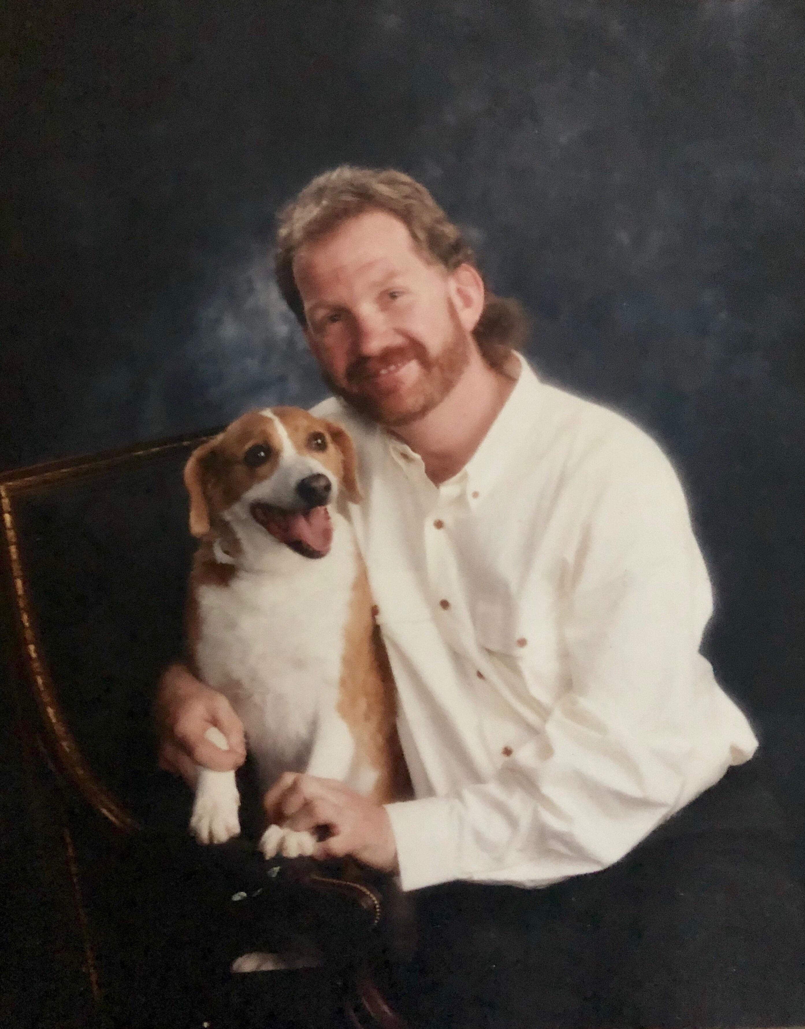 My Uncle Jerome and his dog Tipper in the mid80s r/OldSchoolCool