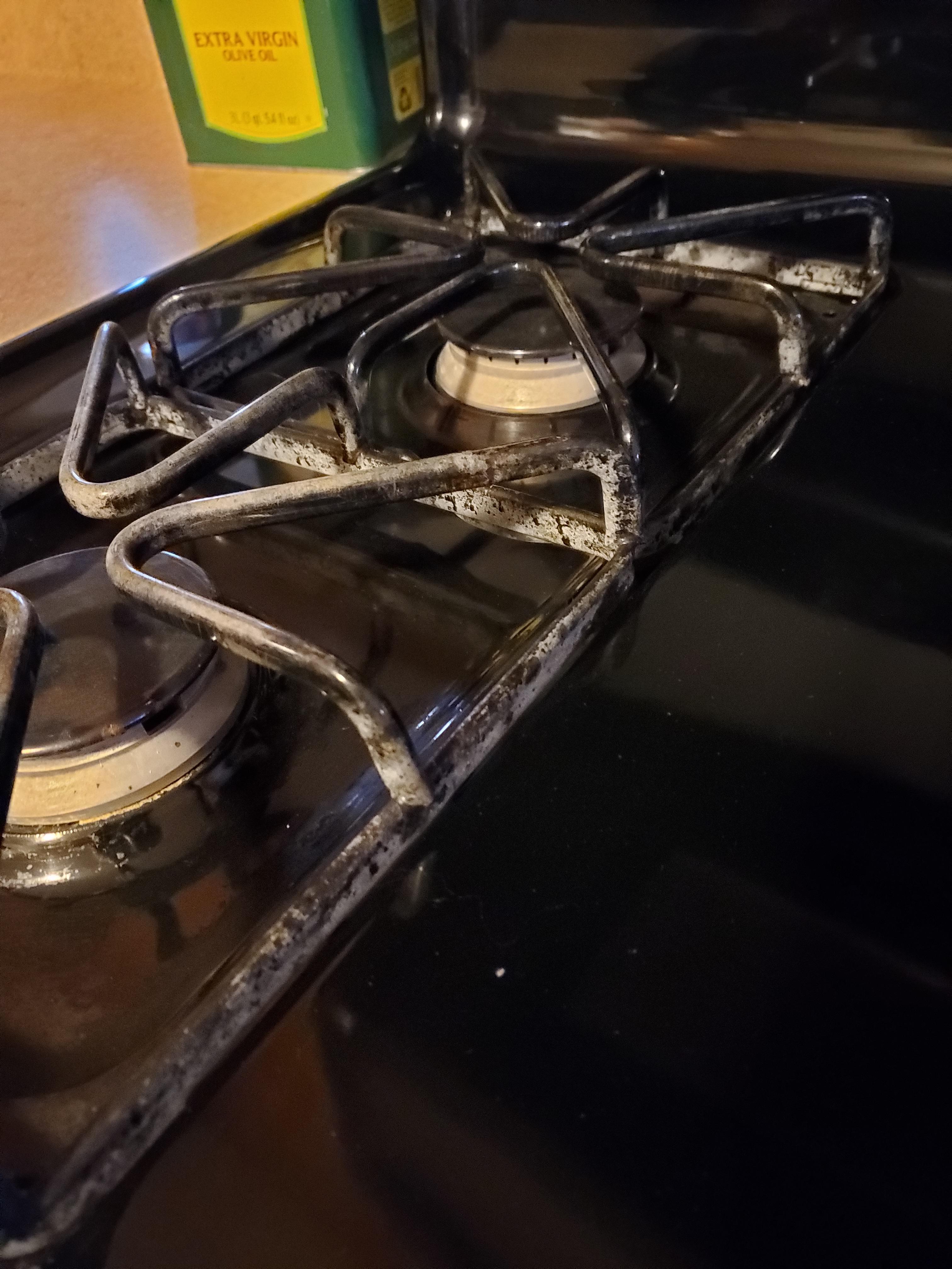 How to remove white film from black stove top r/CleaningTips
