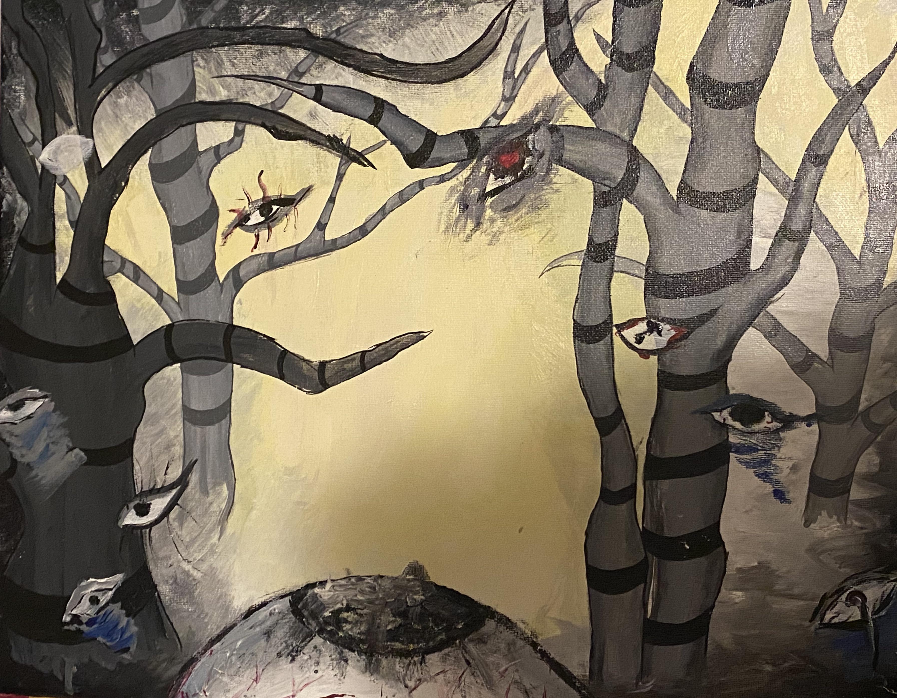 (WIP) what do you think this painting means? What it is saying to the