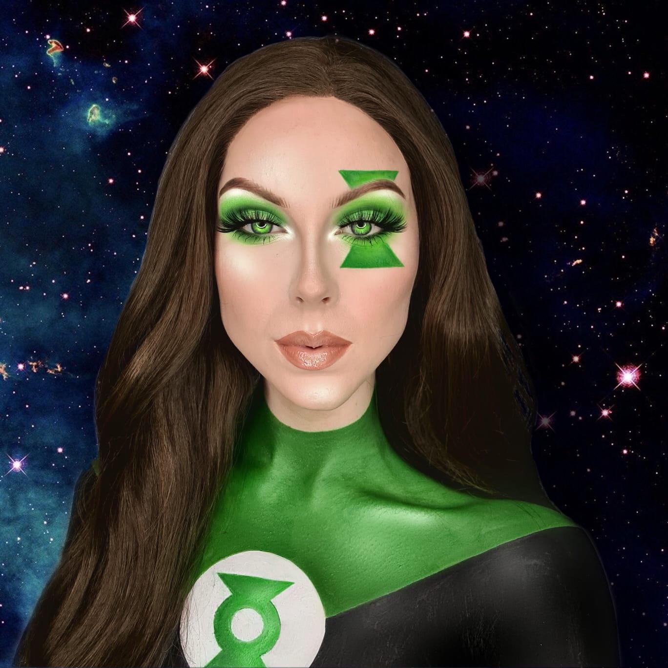 [cosplay] Green Lantern inspired makeup + body paint. By julie_odsgaard