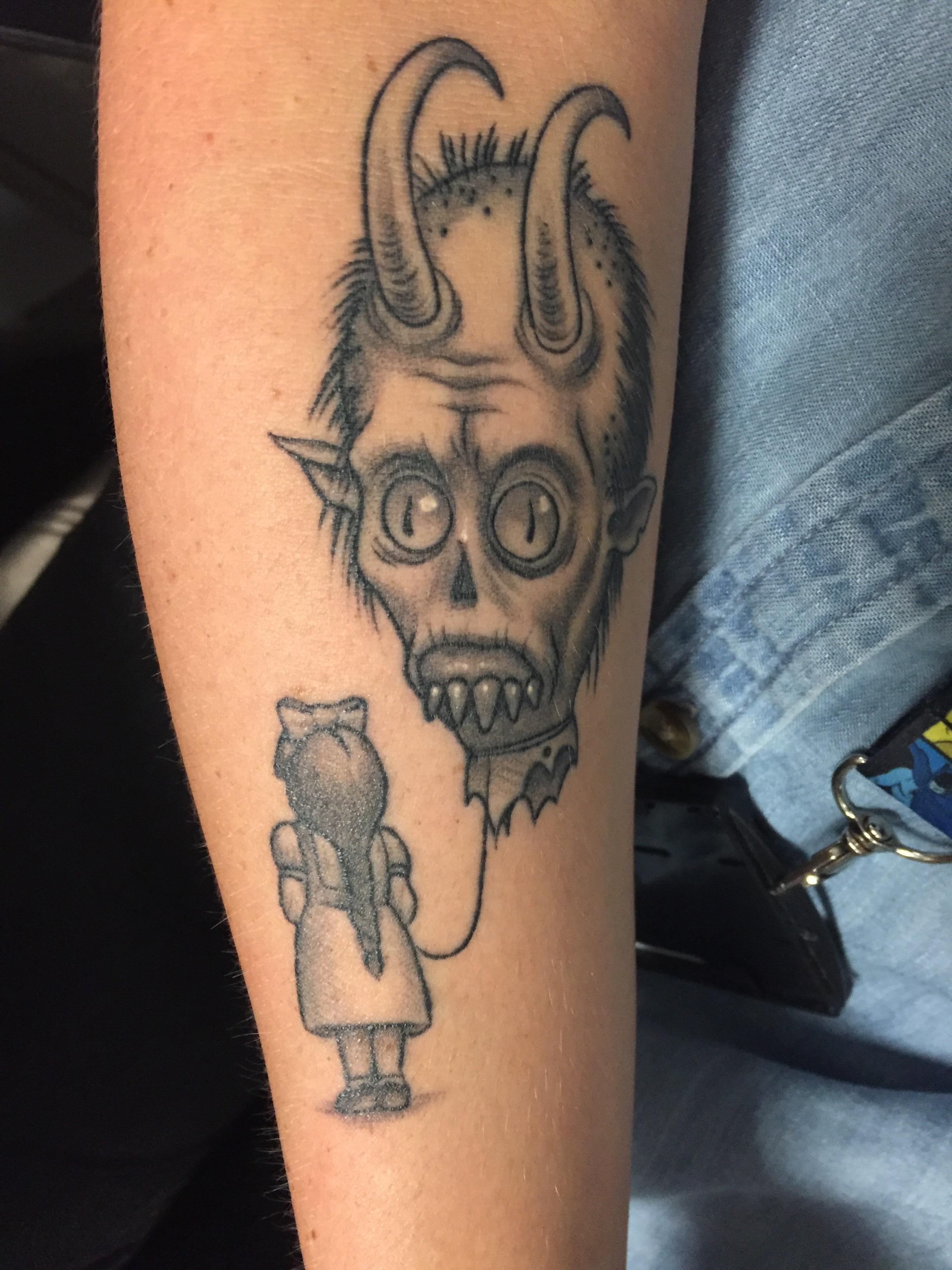 Just a girl and her monster by Thomas Page, Pigment