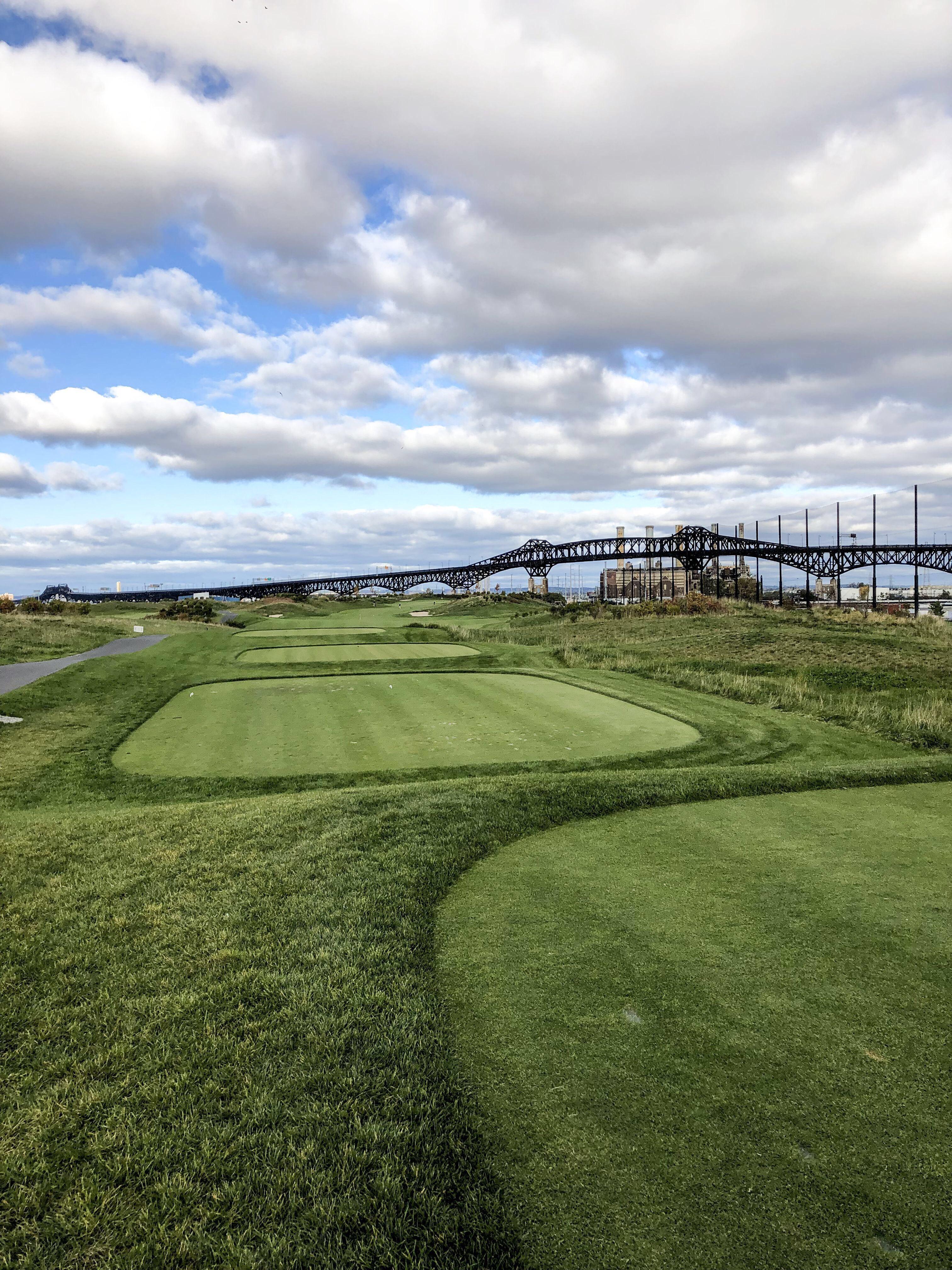 Played at Skyway Golf Course in Jersey City, NJ with a high of 32