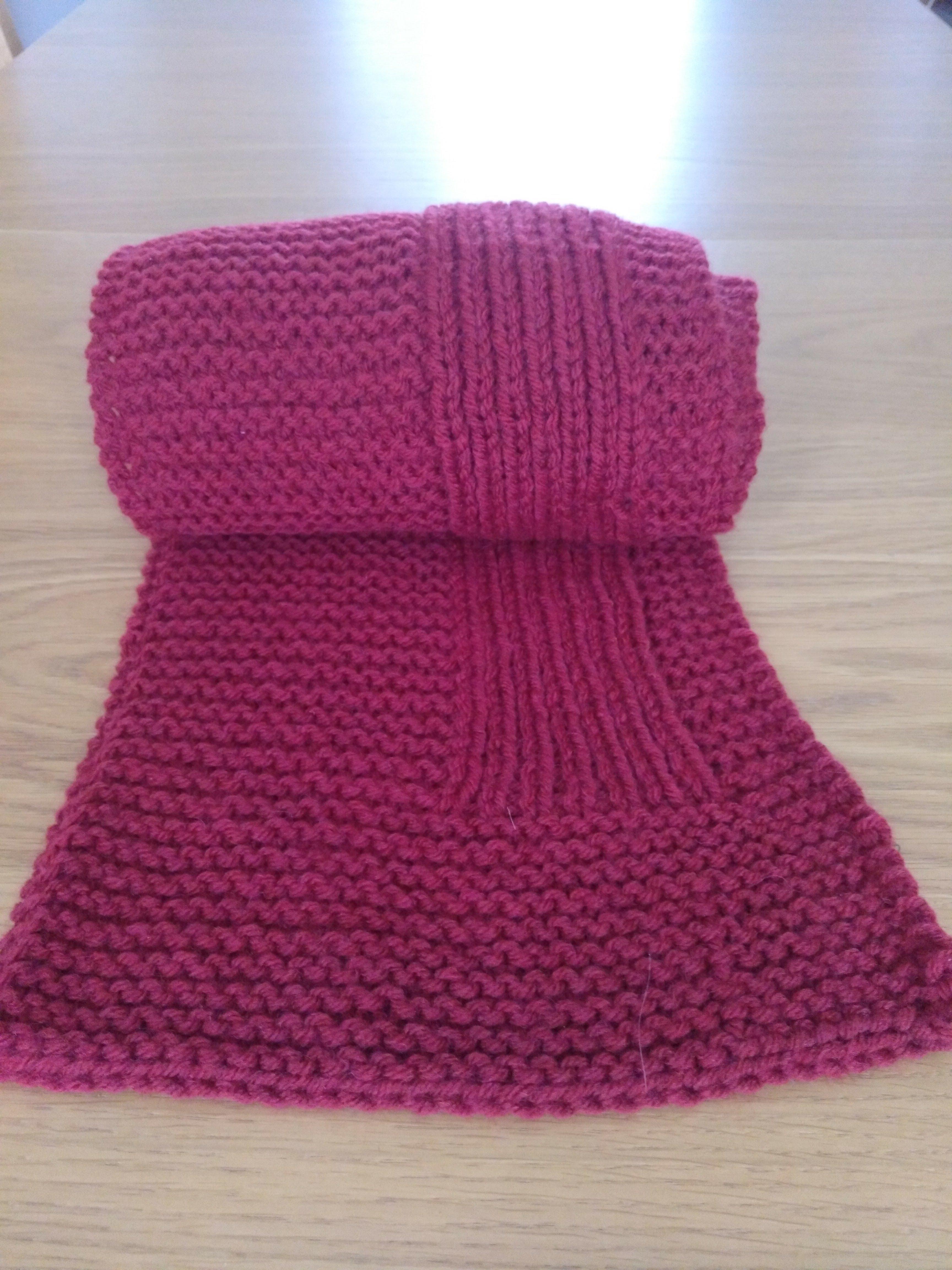 My first finished object 'Wheat' scarf by Tin Can Knits r/knitting