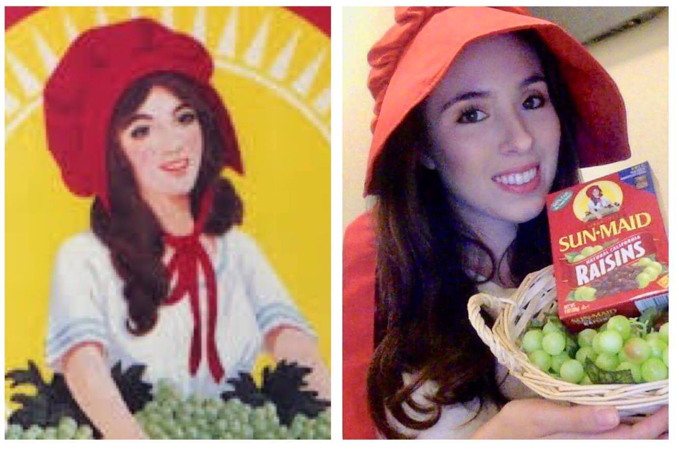 I think I am related to the Sunmaid Raisin Girl. a major